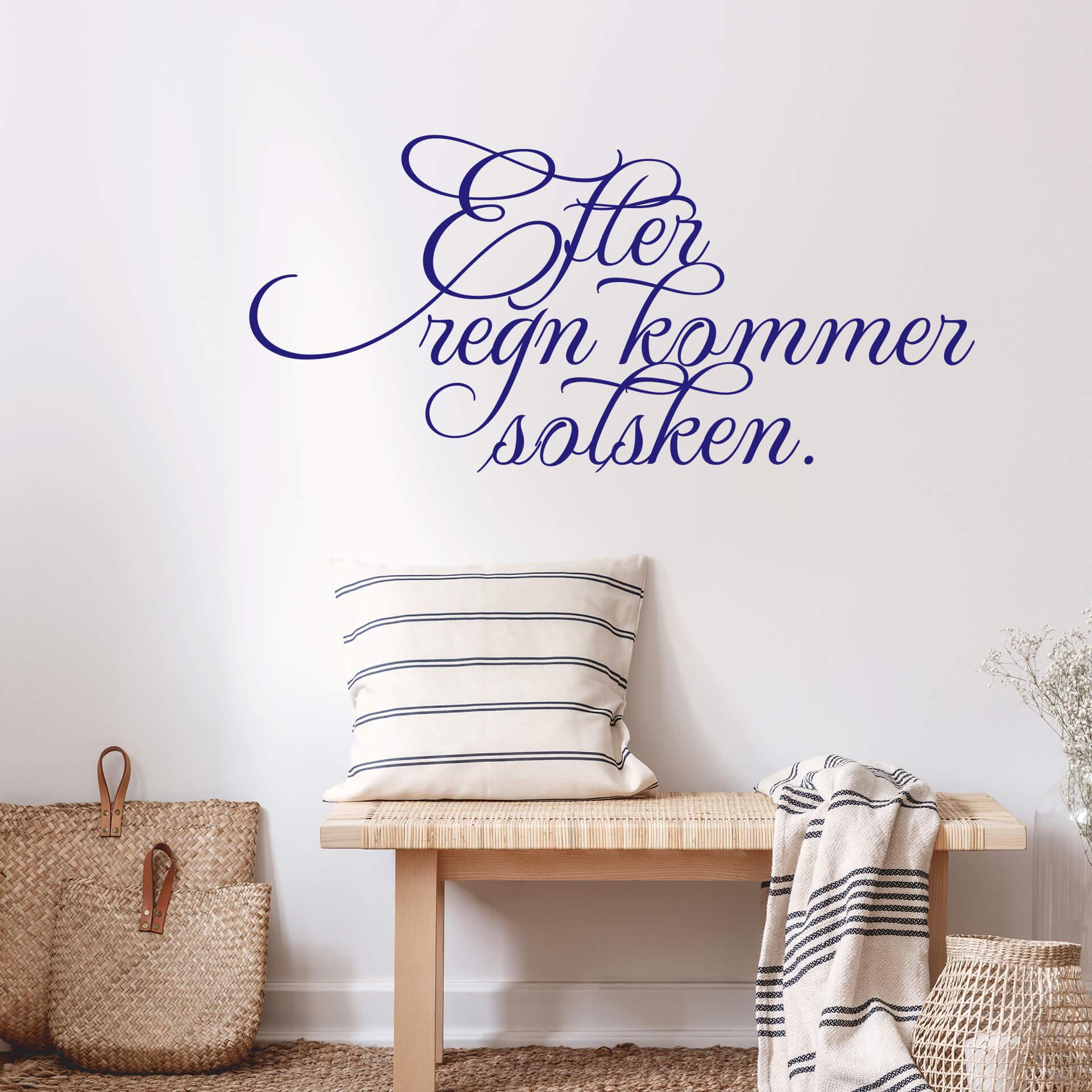Efter regn kommer solsken