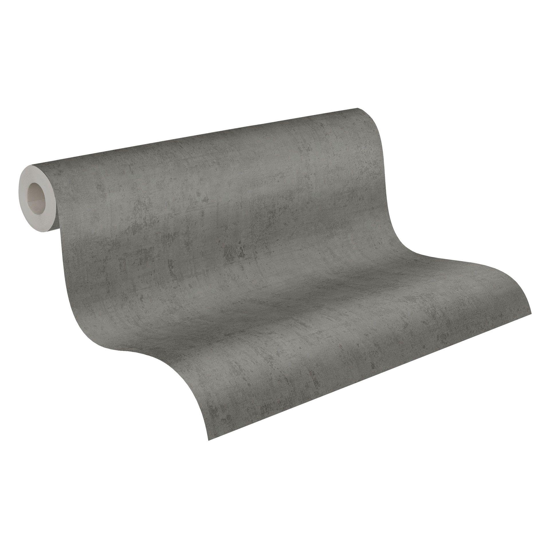 A.S. Création Cuba - Papier peint intissé uni, gris
