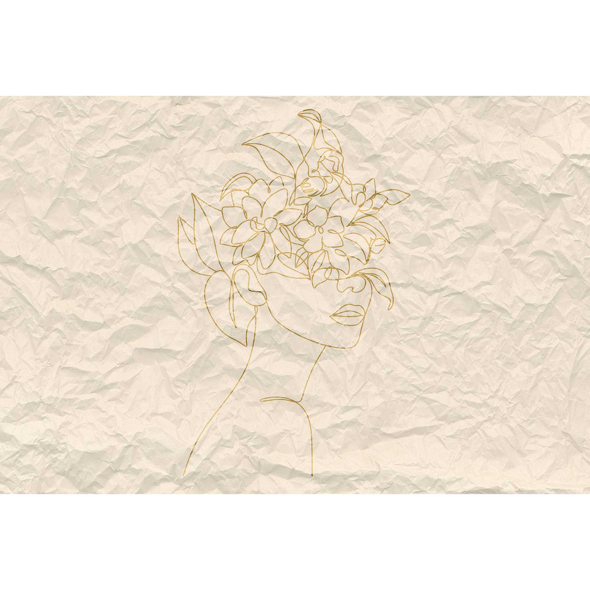 Livingwalls papier peint photo ARTist Paper Face beige