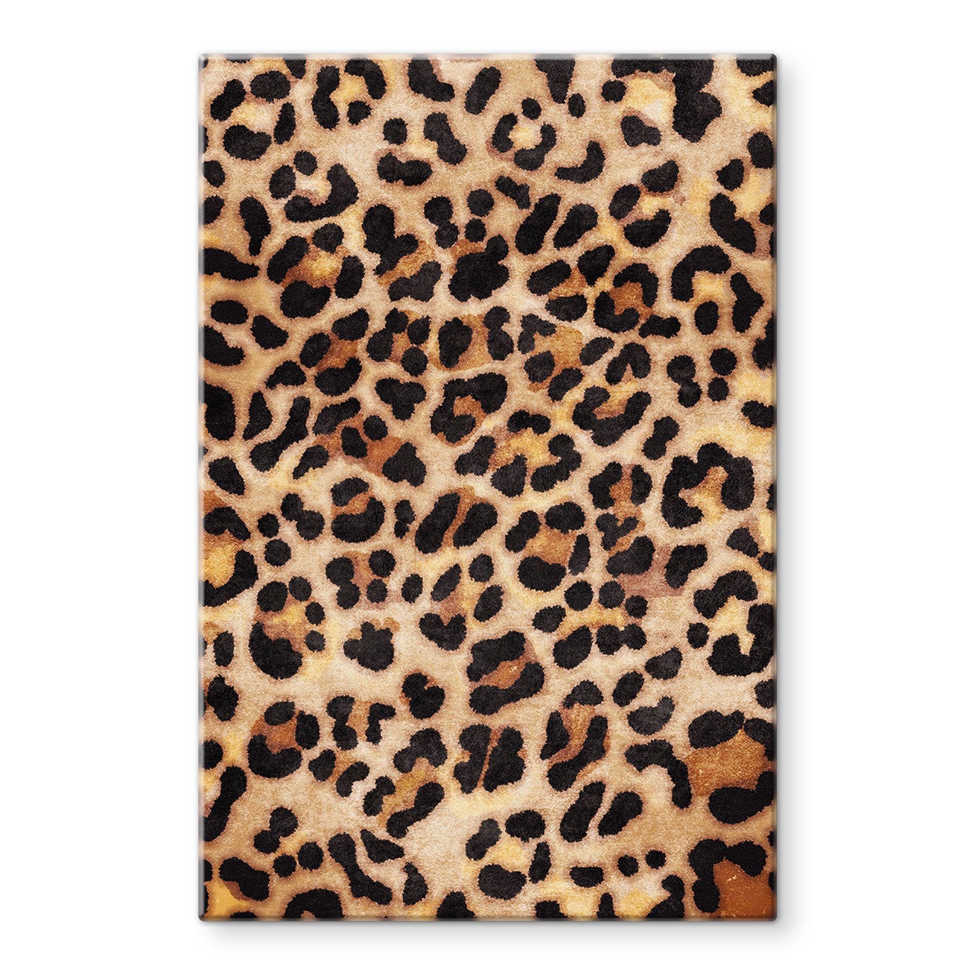 Glasbillede - Vild leopard - Dyreprint - Tunaboylu