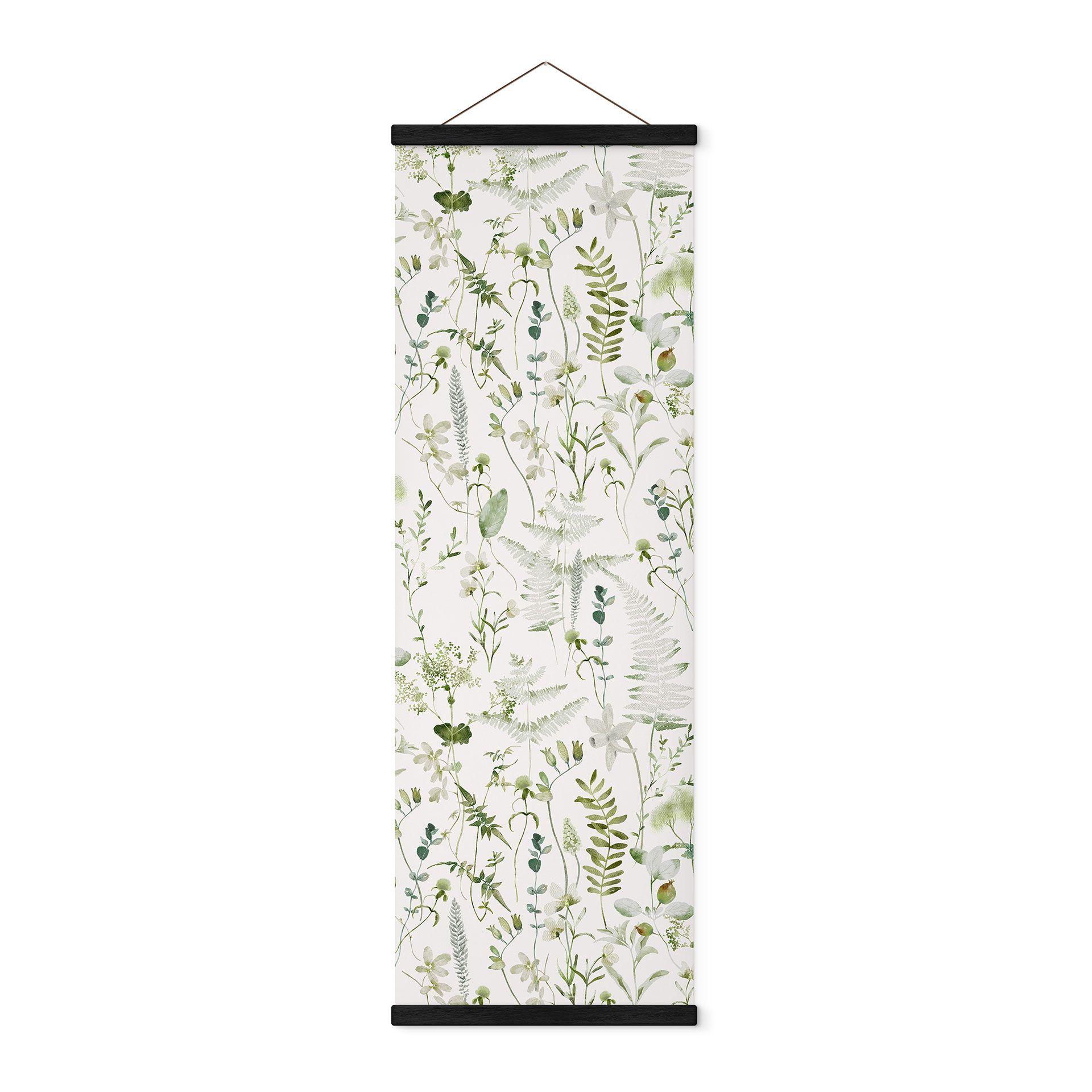 Póster de tela Hierbas y flores silvestres - UN Designs - Panorama