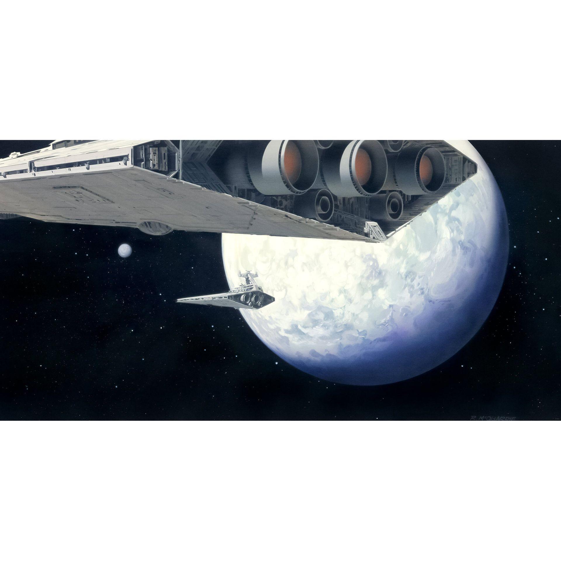 Vlies Fototapete - Star Wars Classic RMQ Stardestroyer - 500 x 250 cm