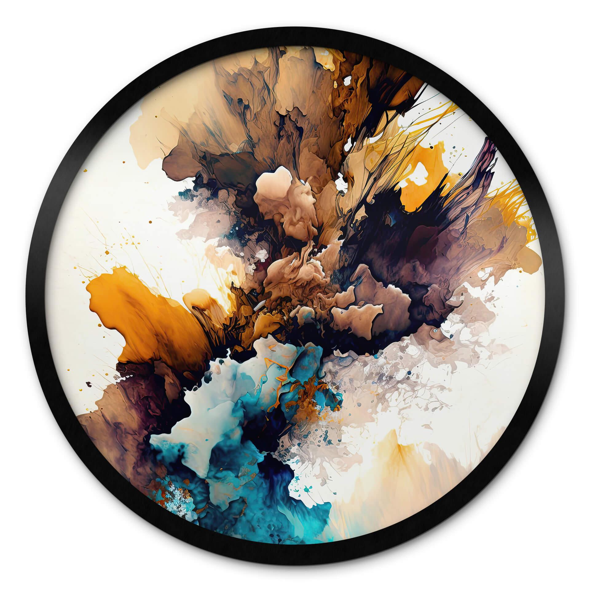 Póster Mauro - Motín de color en otoño - Redondo