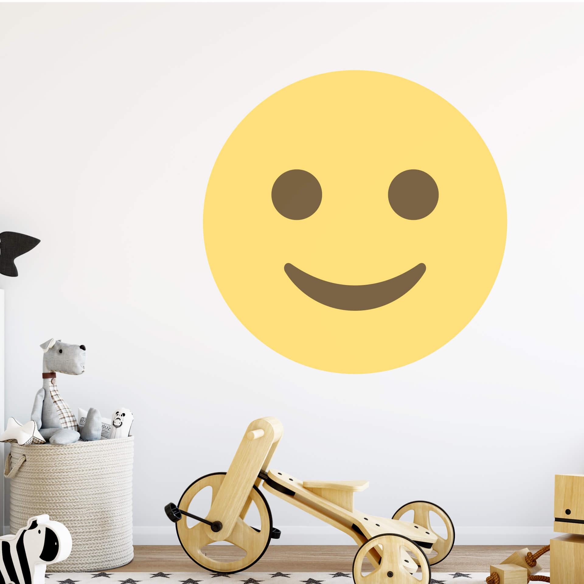 Muursticker Emoji Smiling Face