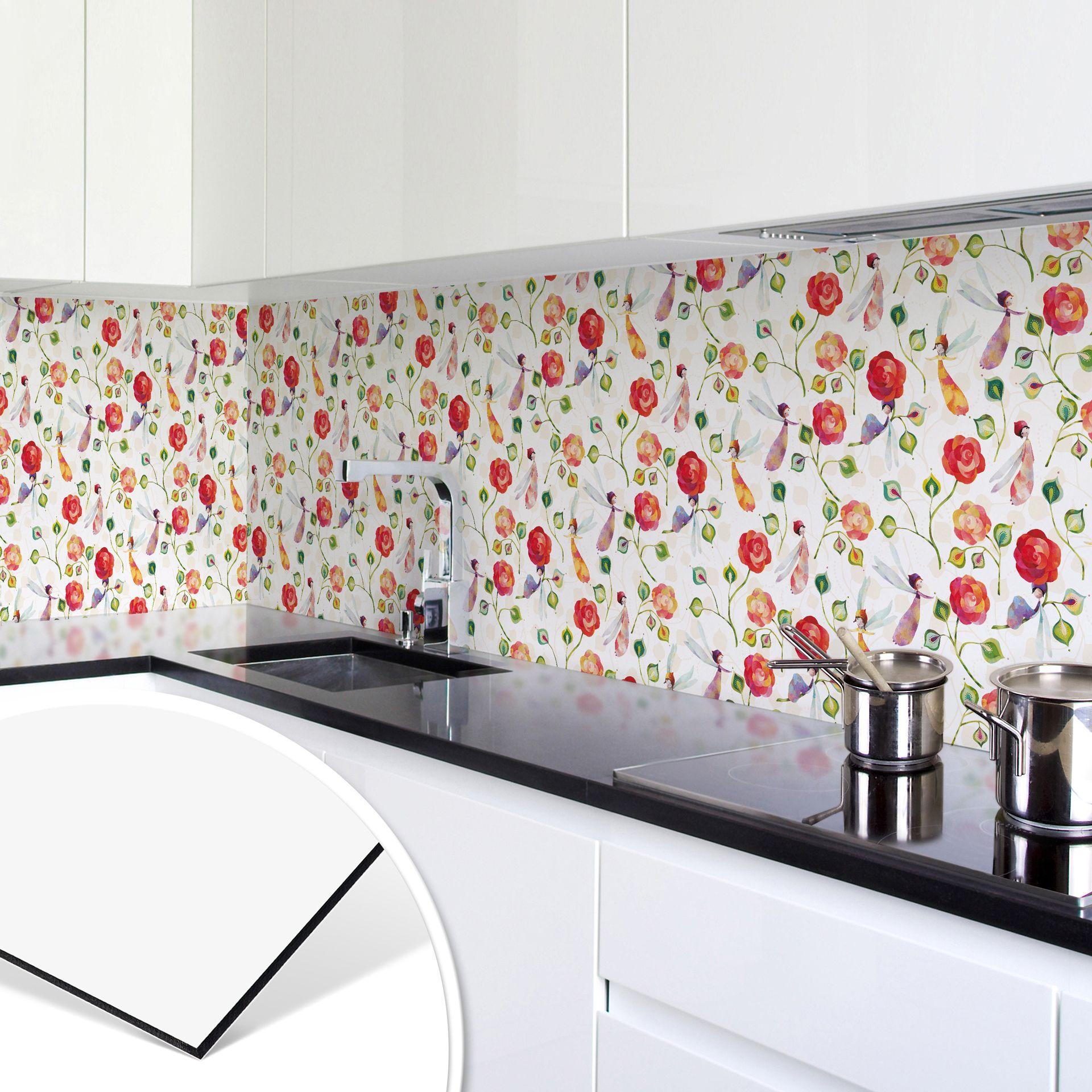 Keukenachterwand Blanz - Rose Magic