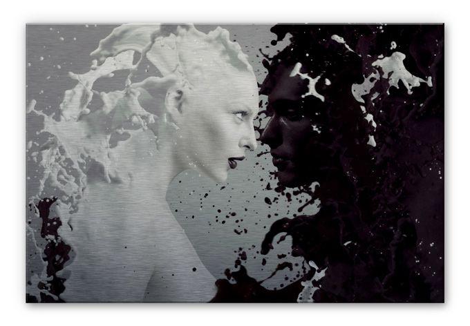 Tableau en alu-Dibond Milk & Coffee