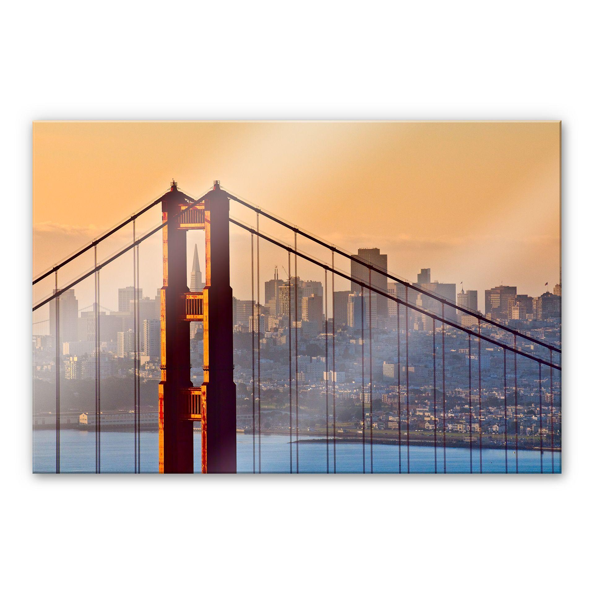 Akrylbillede Solnedgang over San Francisco