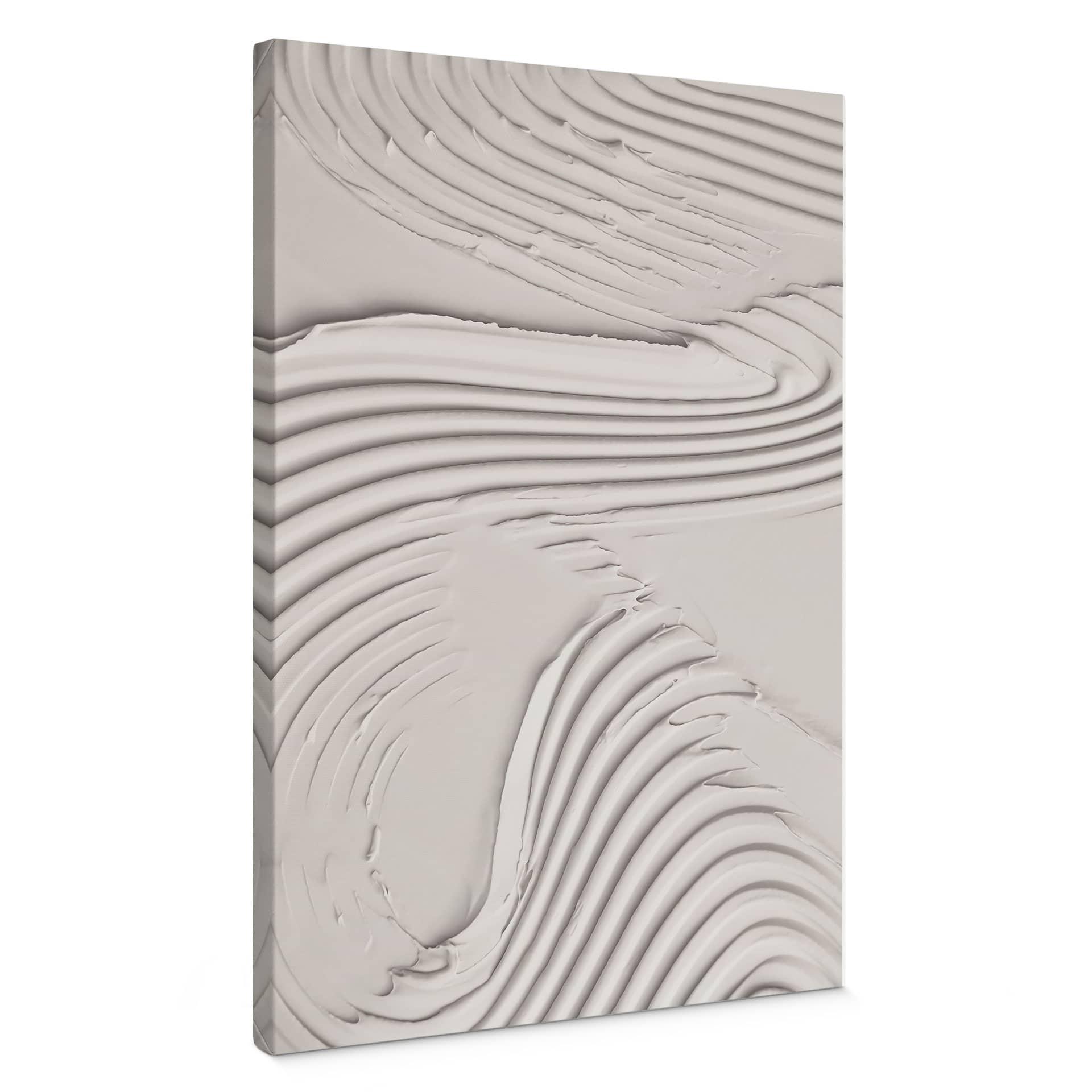 Cuadro Lienzo Estructuras blandas en beige - Pictufy Studio