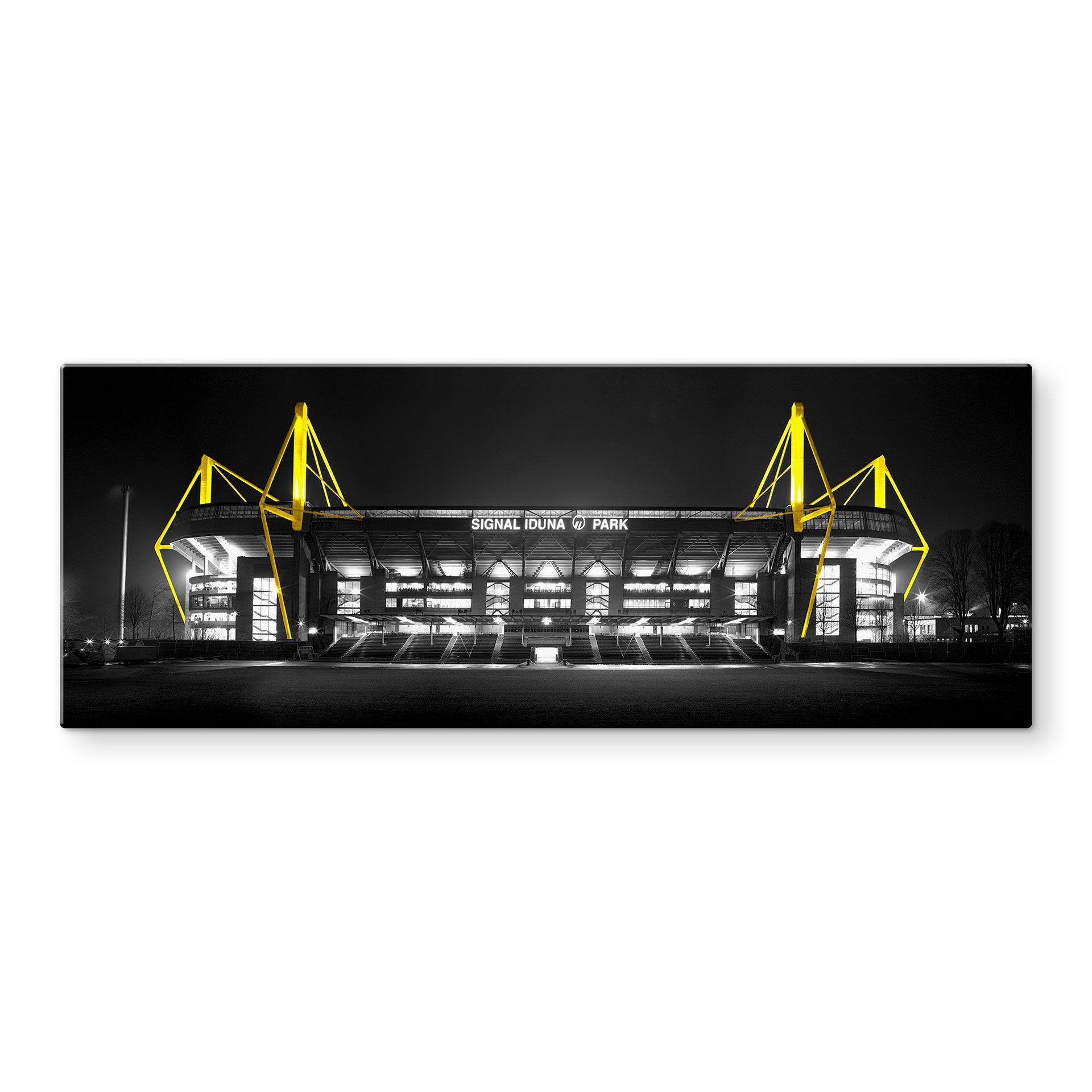 Glasbillede - stadion i Dortmund - grå