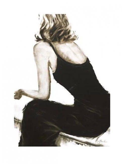 Plakat Janel Eleftherakis - Little Black Dress II kunsttryk (60 x 80 cm)