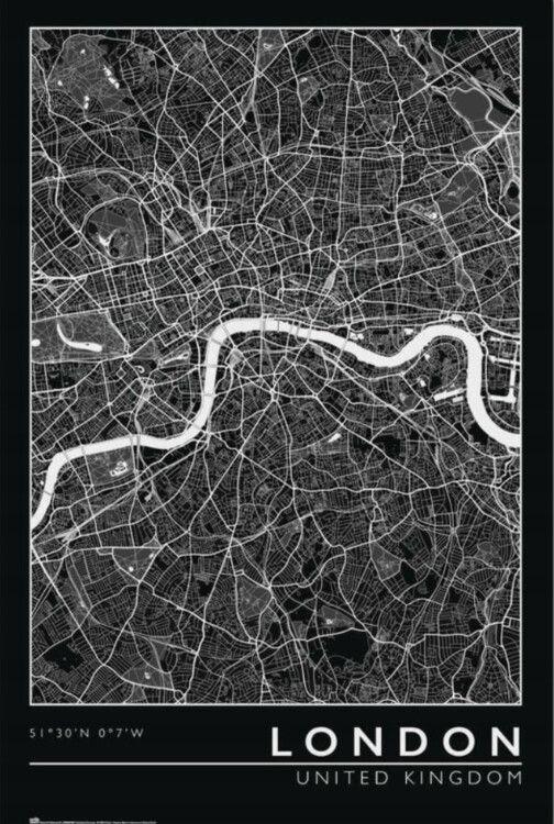 Poster London - City Map 61x91,5 cm
