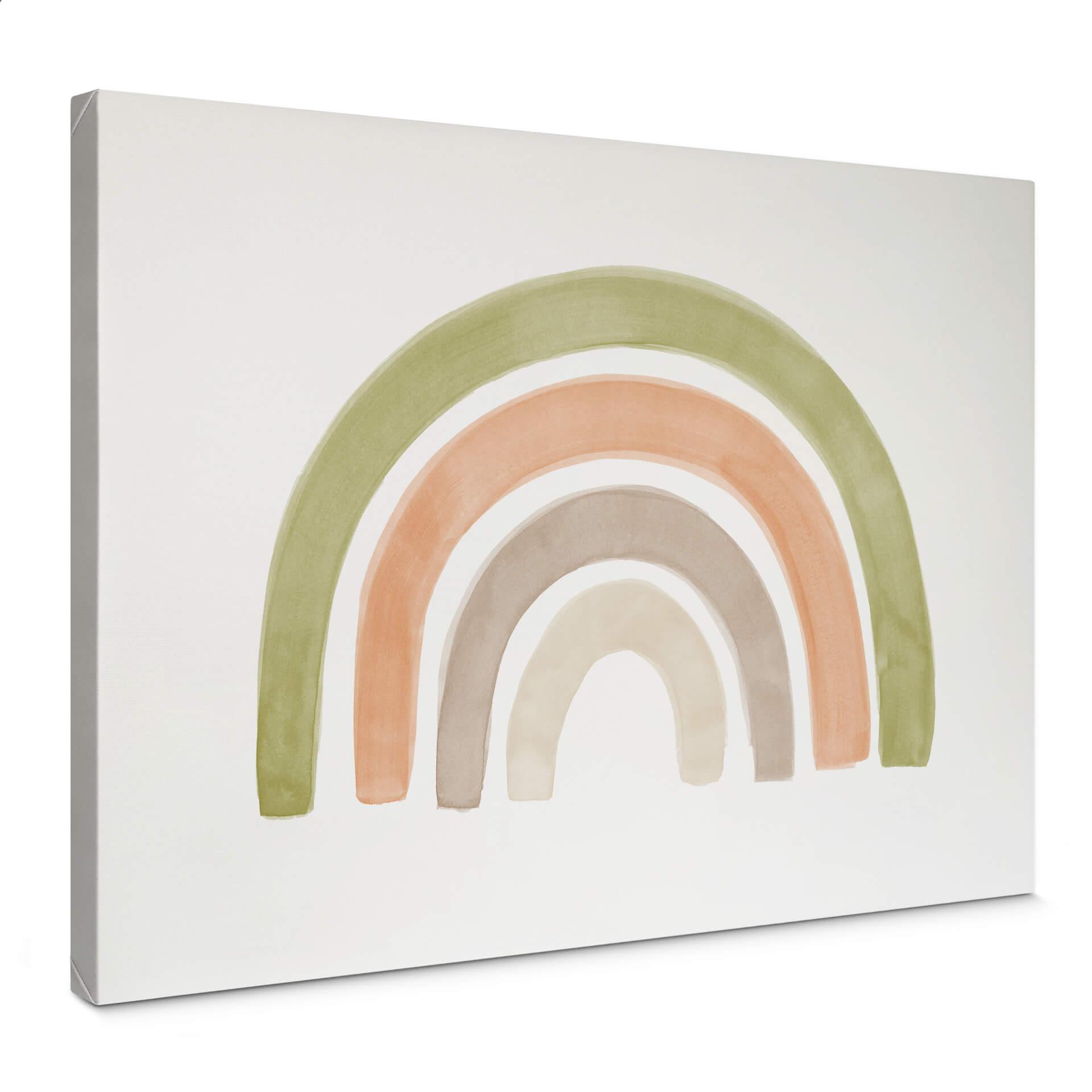 Lienzo Nouveauprints - Arco iris acuarela
