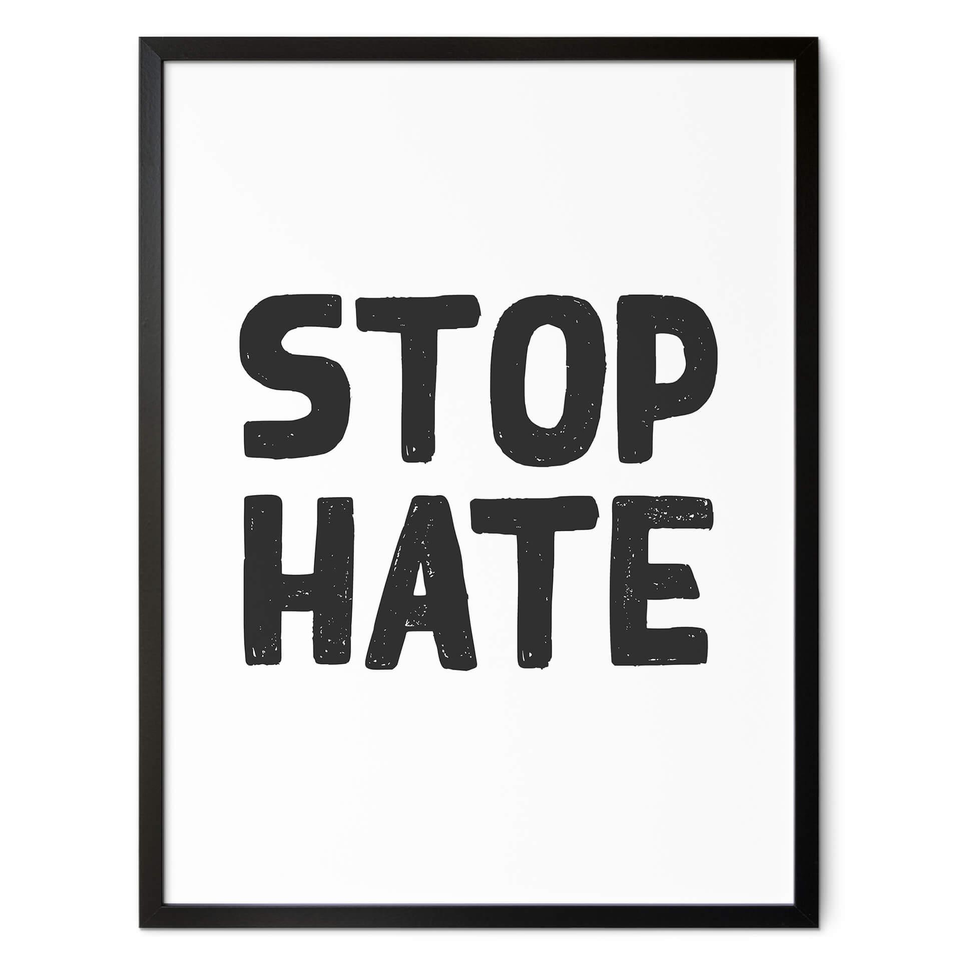 Póster Stop Hate