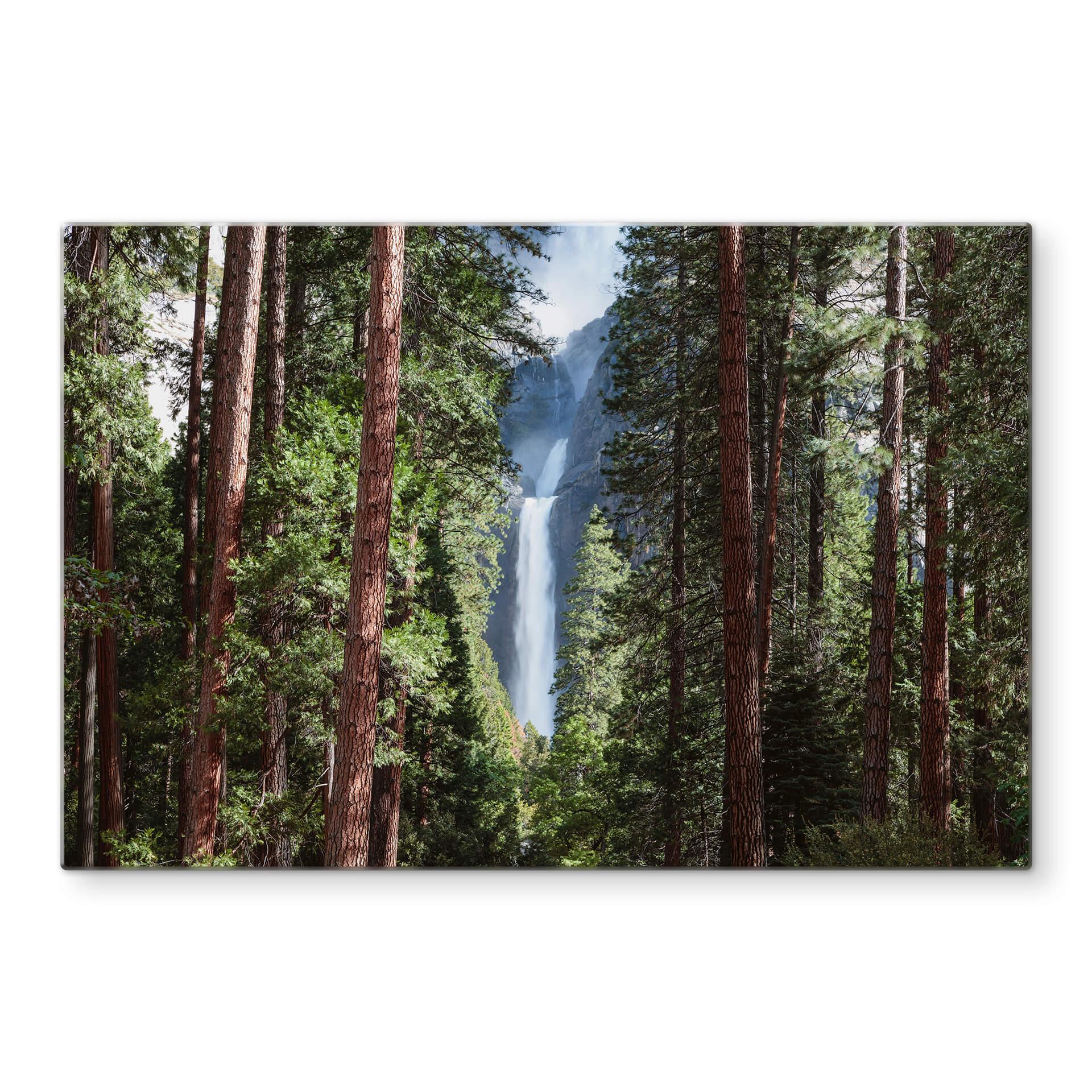 Glasschilderij Colombo - Waterfall Forest