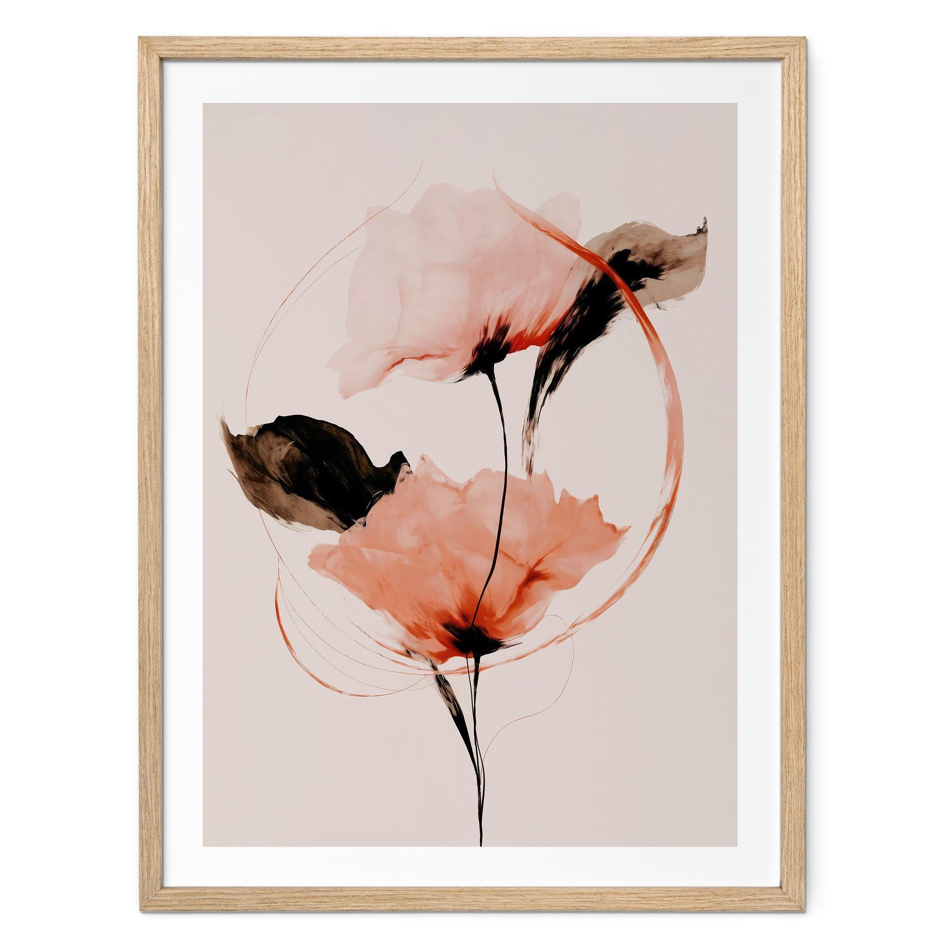 Póster Delicadas amapolas en acuarela - Treechild