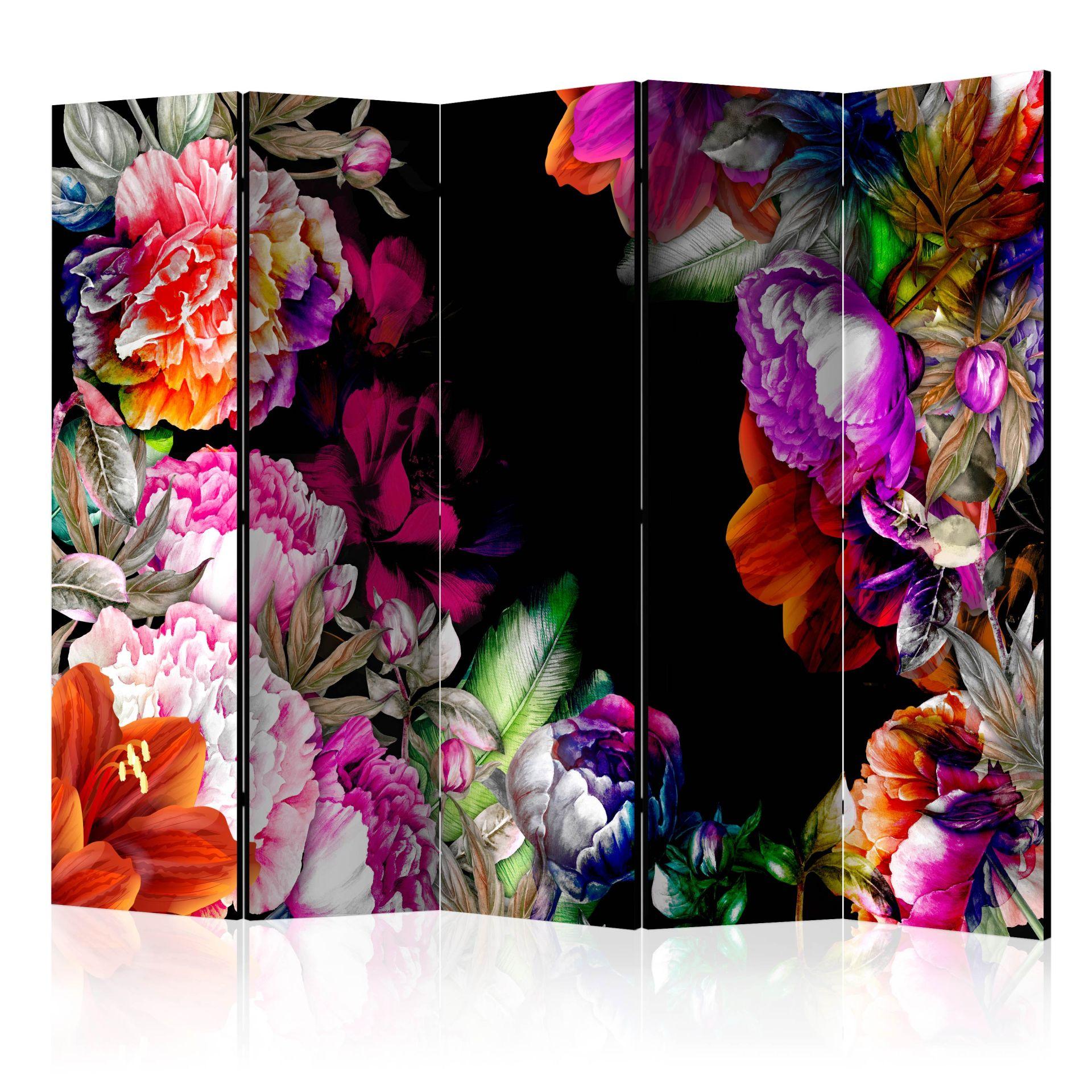 Rumdeler - Solrige sommerfarver, 5-delt - 225x172 cm