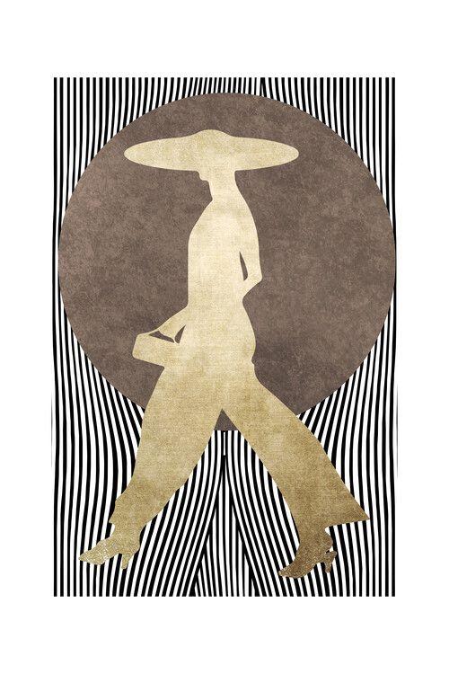 Plakat kunsttryk Kubistika - La Madame Noir, plakat (40 x 60 cm)