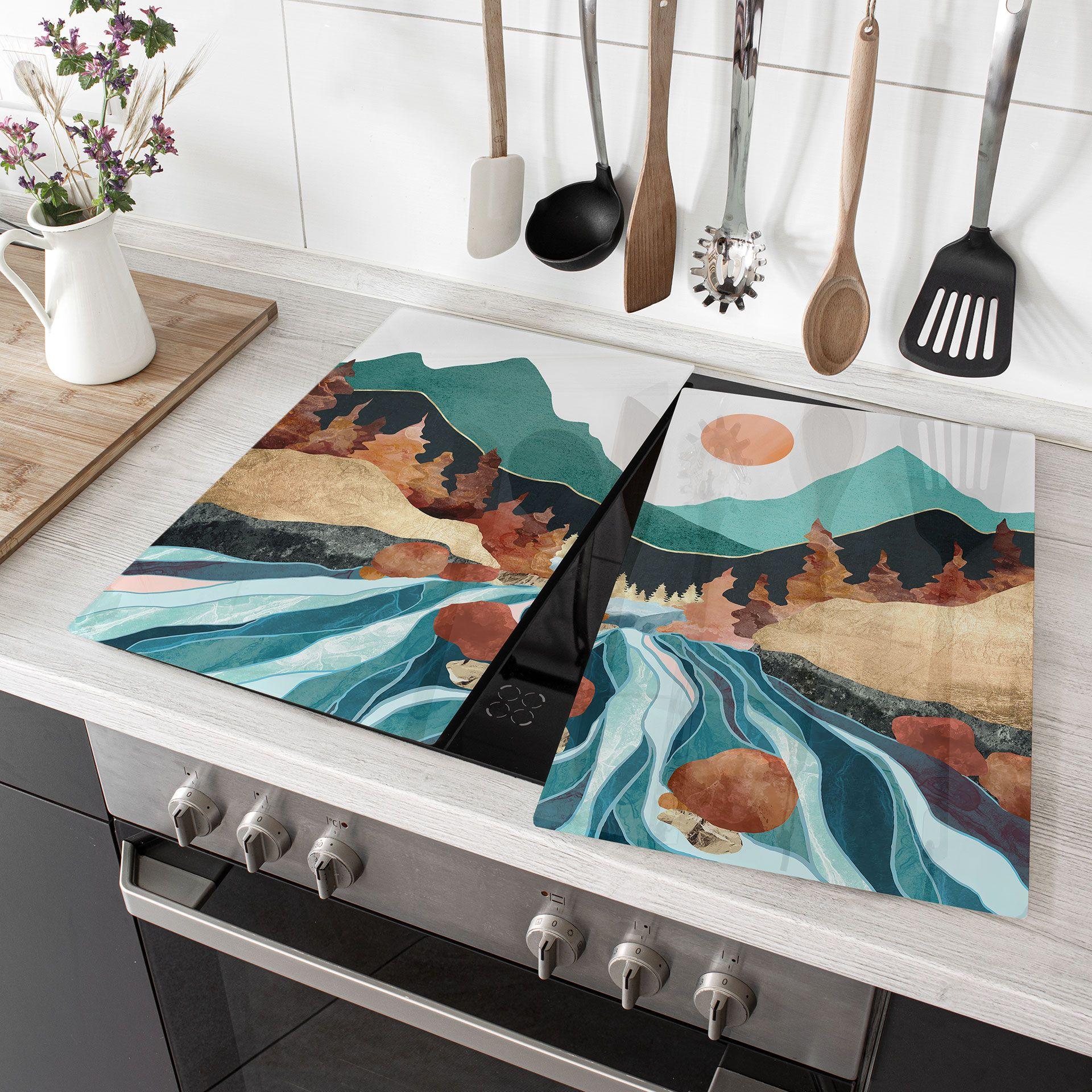 Dækslet til komfuret mountain country river - SpaceFrog Designs
