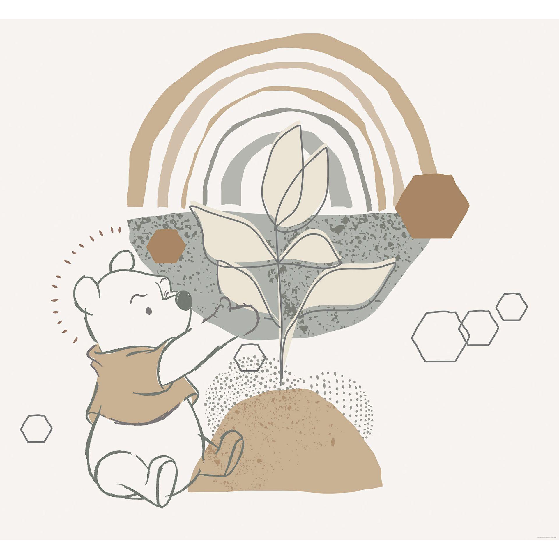 Tapet - Winnie the Pooh vokser - 300 x 280 cm