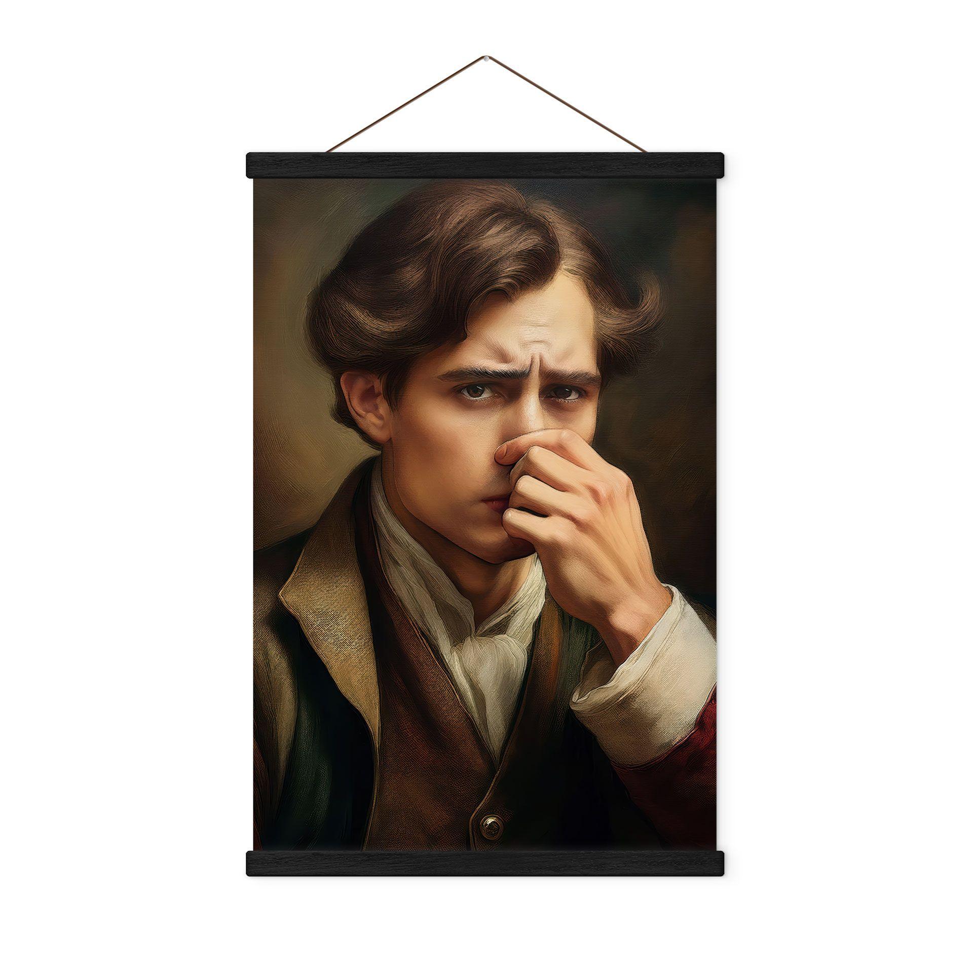 Póster de tela Divertido motivo de inodoro con aspecto retro