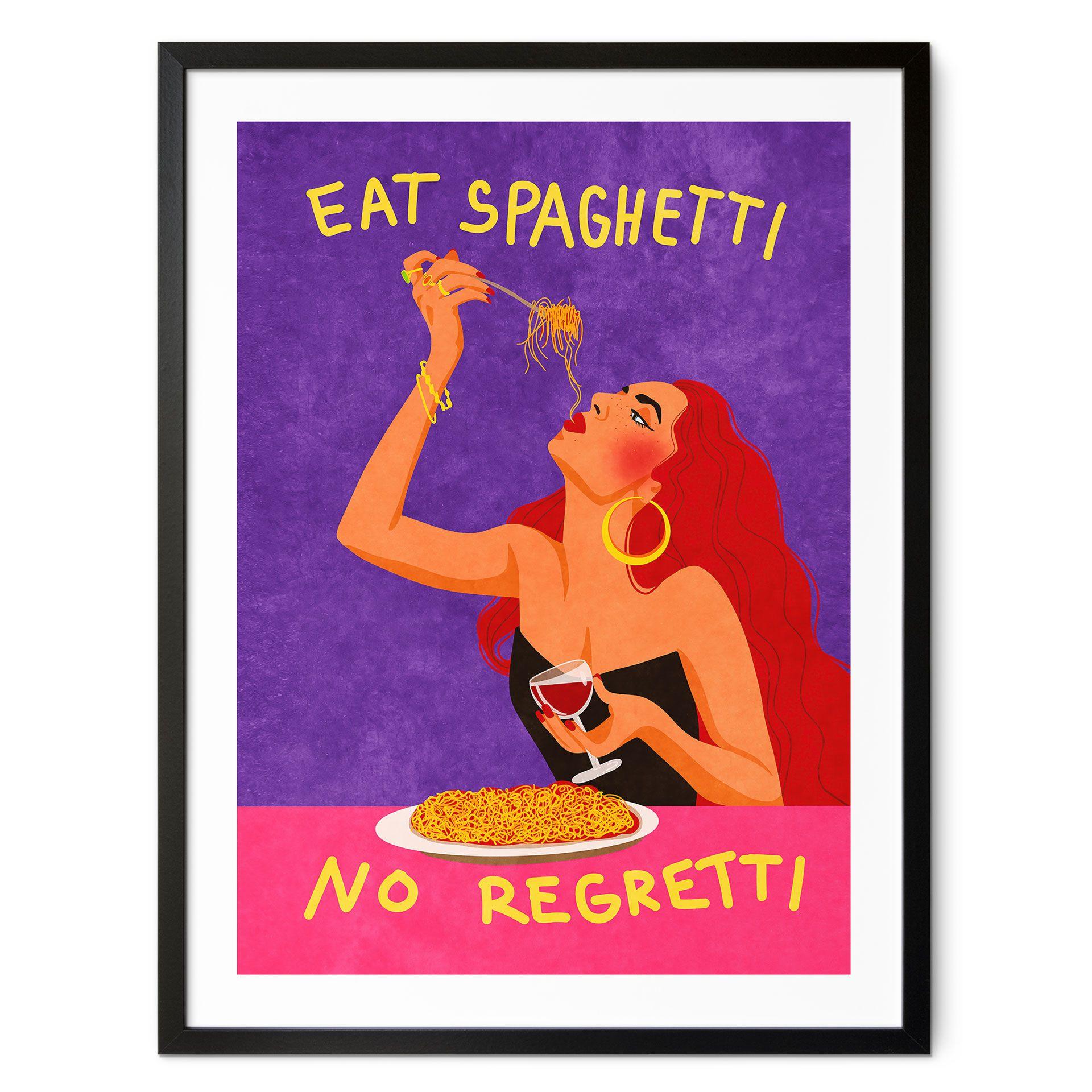 Póster Espaguetis con vino - Oltmanns