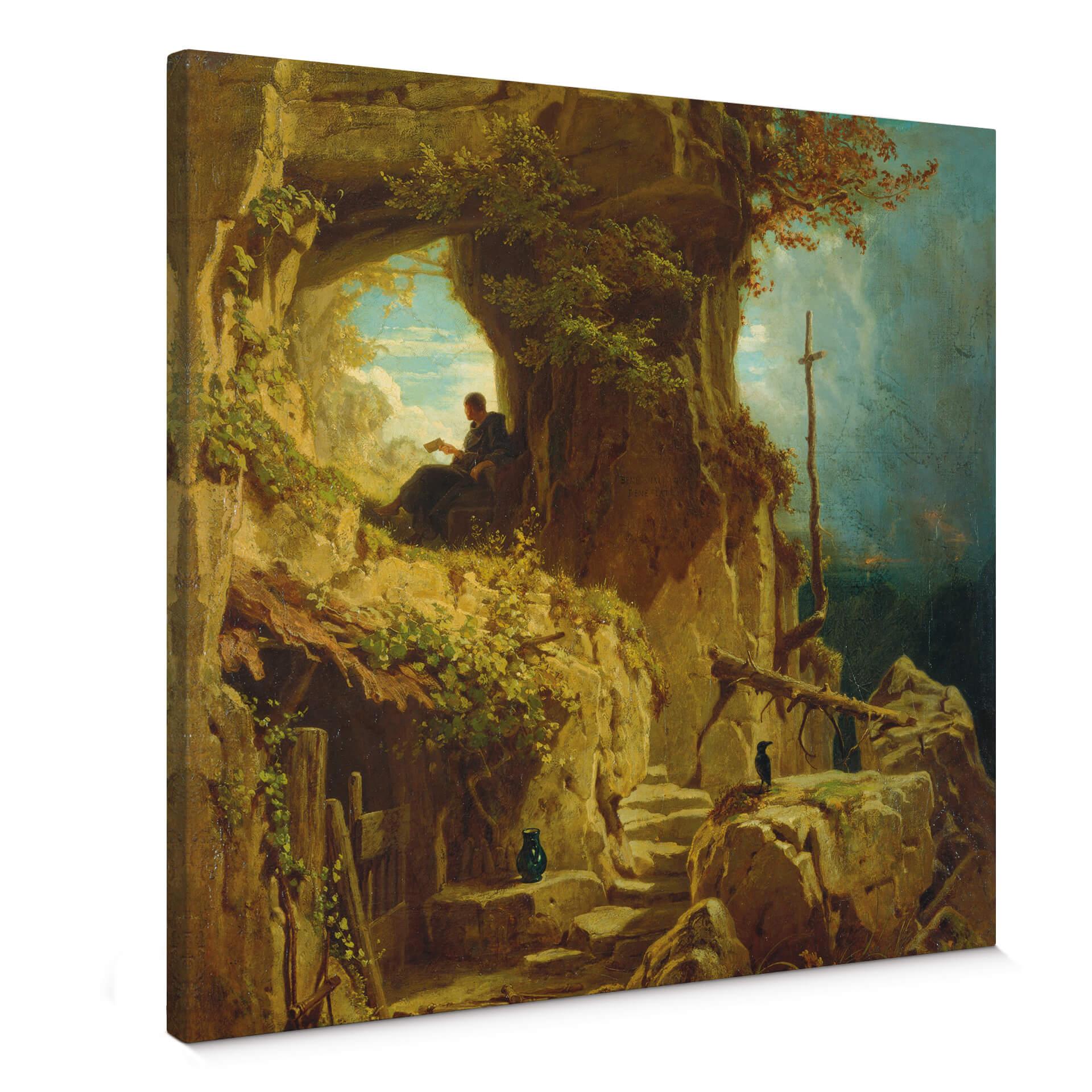 Lienzo Spitzweg - El ermitaño