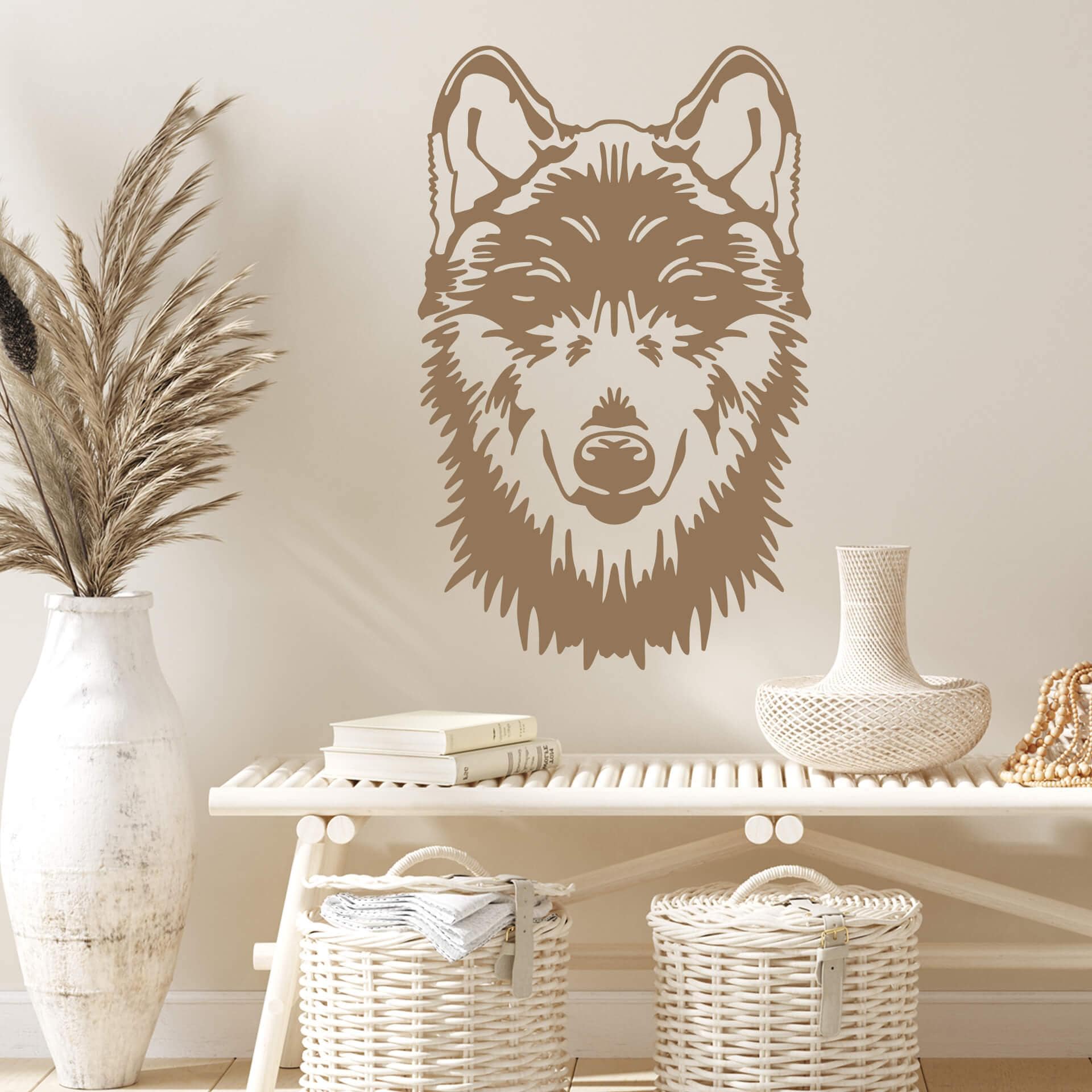 Sticker mural Tête de loup