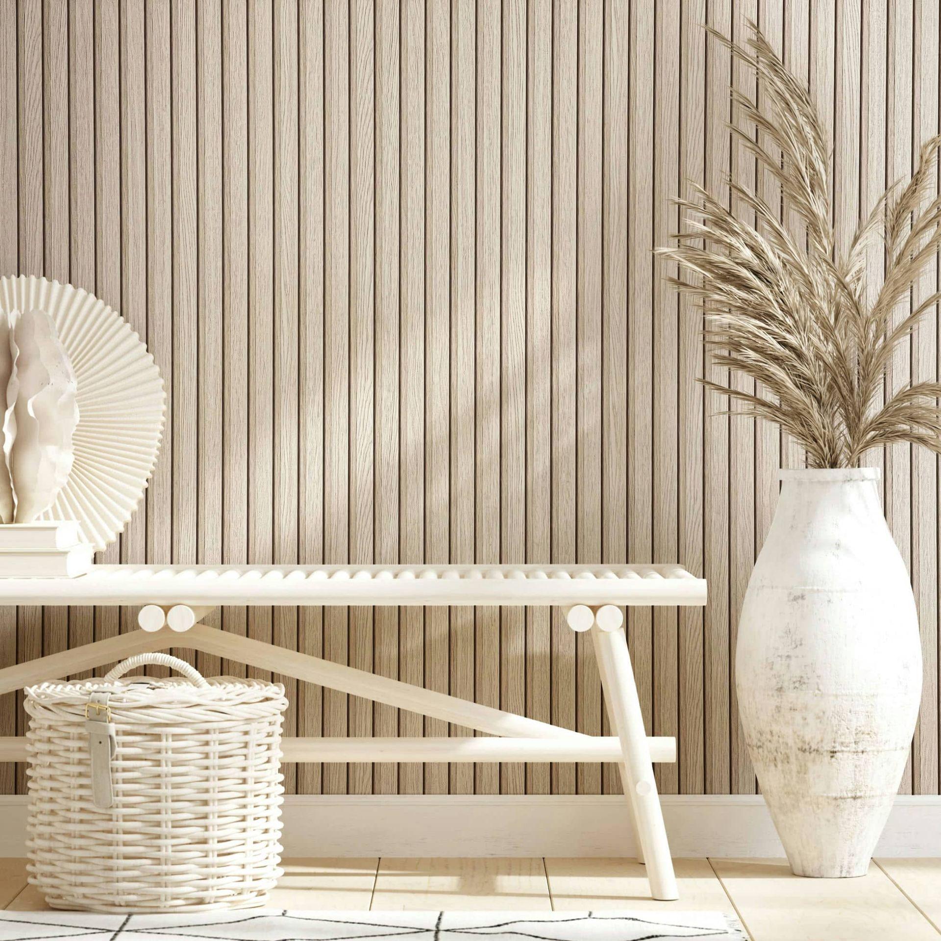 non-woven tapet beige striber til stue soveværelse tapet marburg