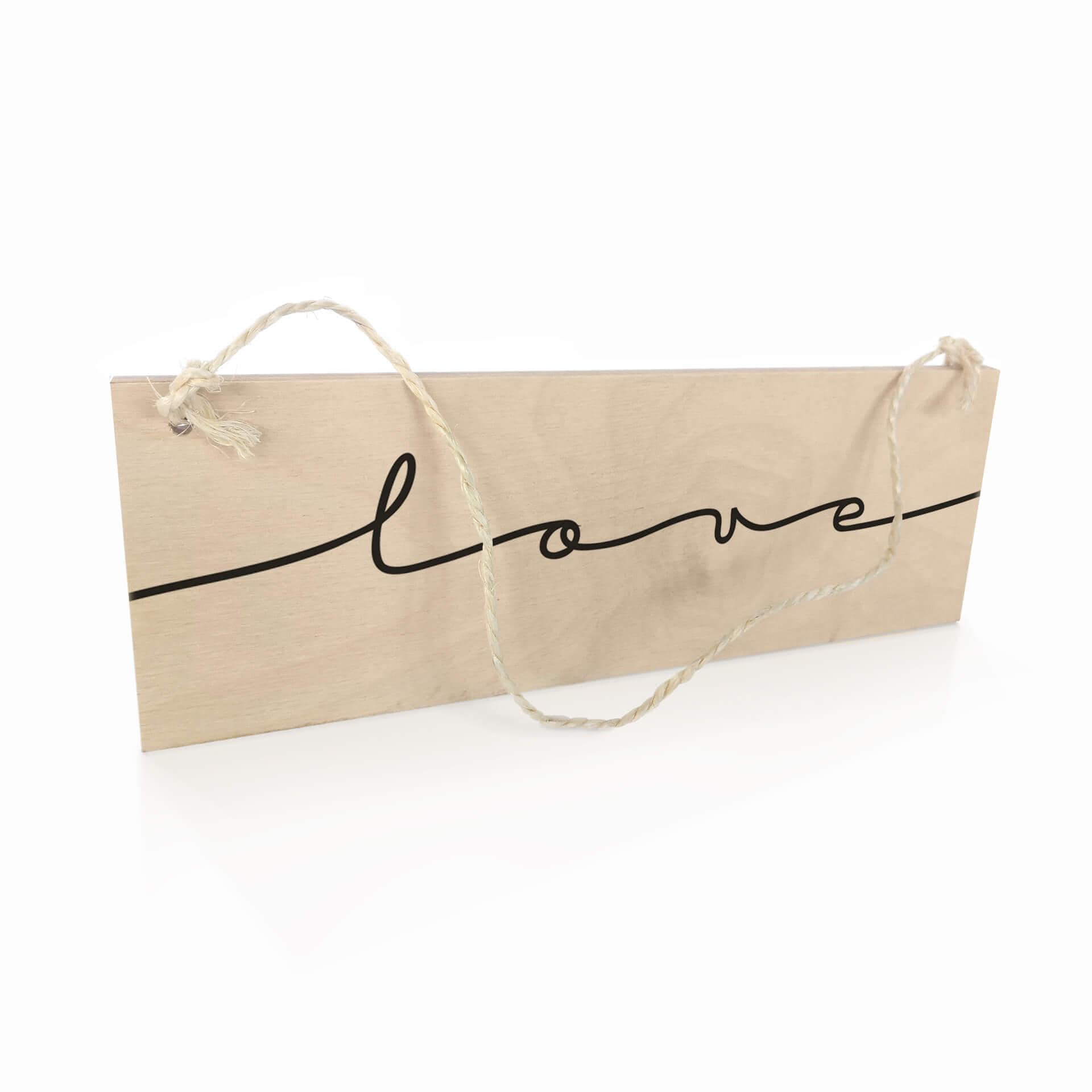 Panneau en bois Love