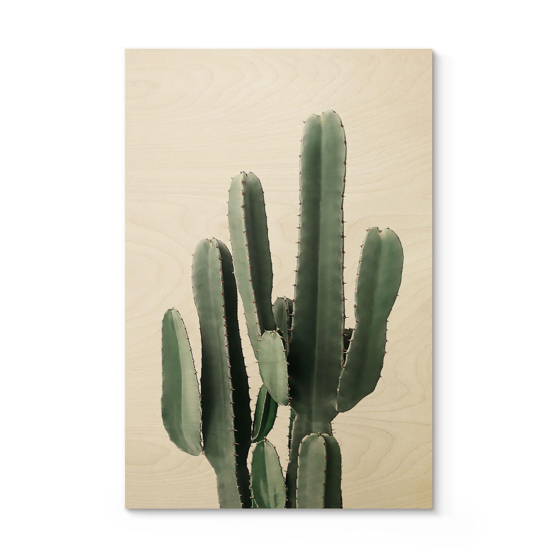 Cuadro de madera planta de cactus - Sisi & Seb
