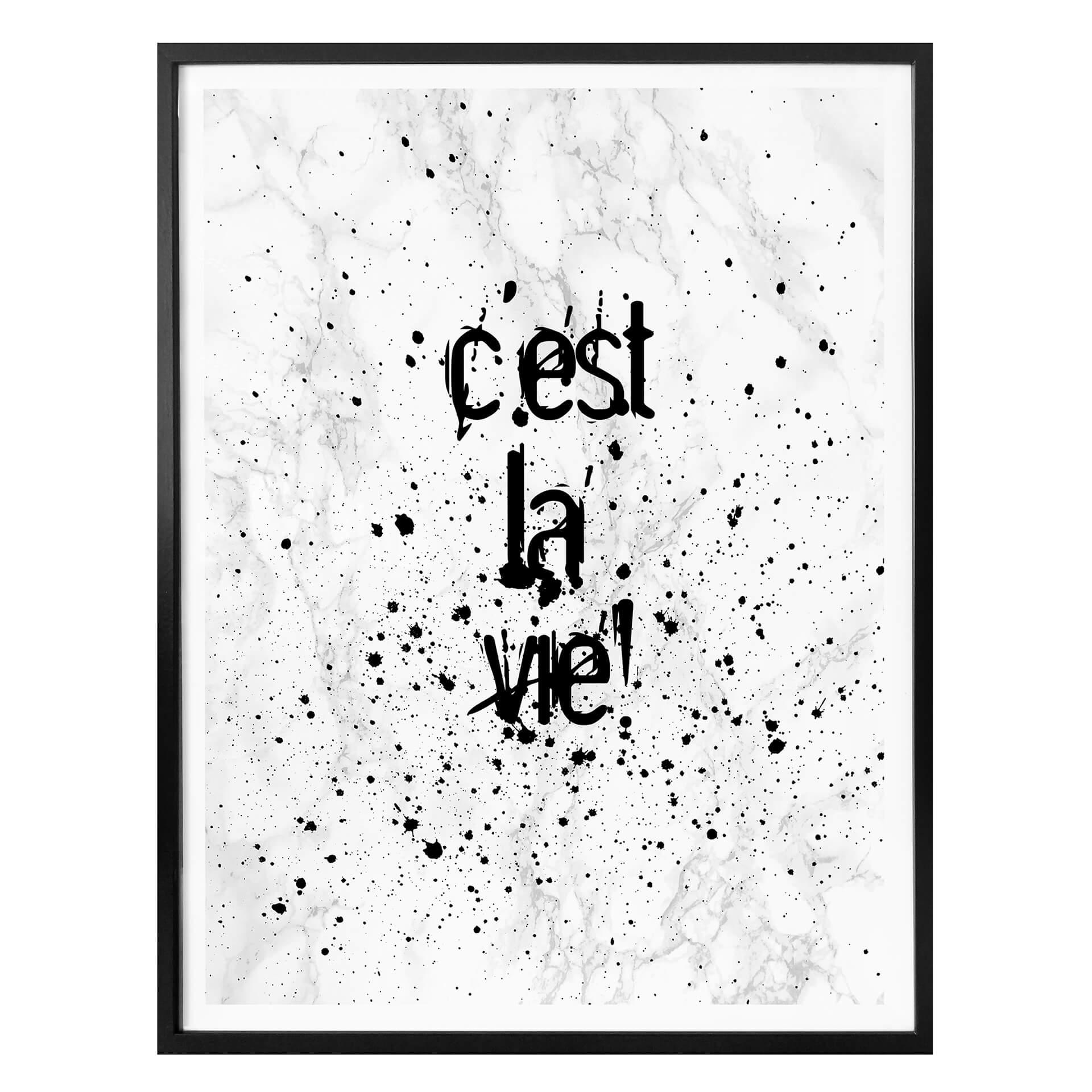 Plakat - C'est la vie