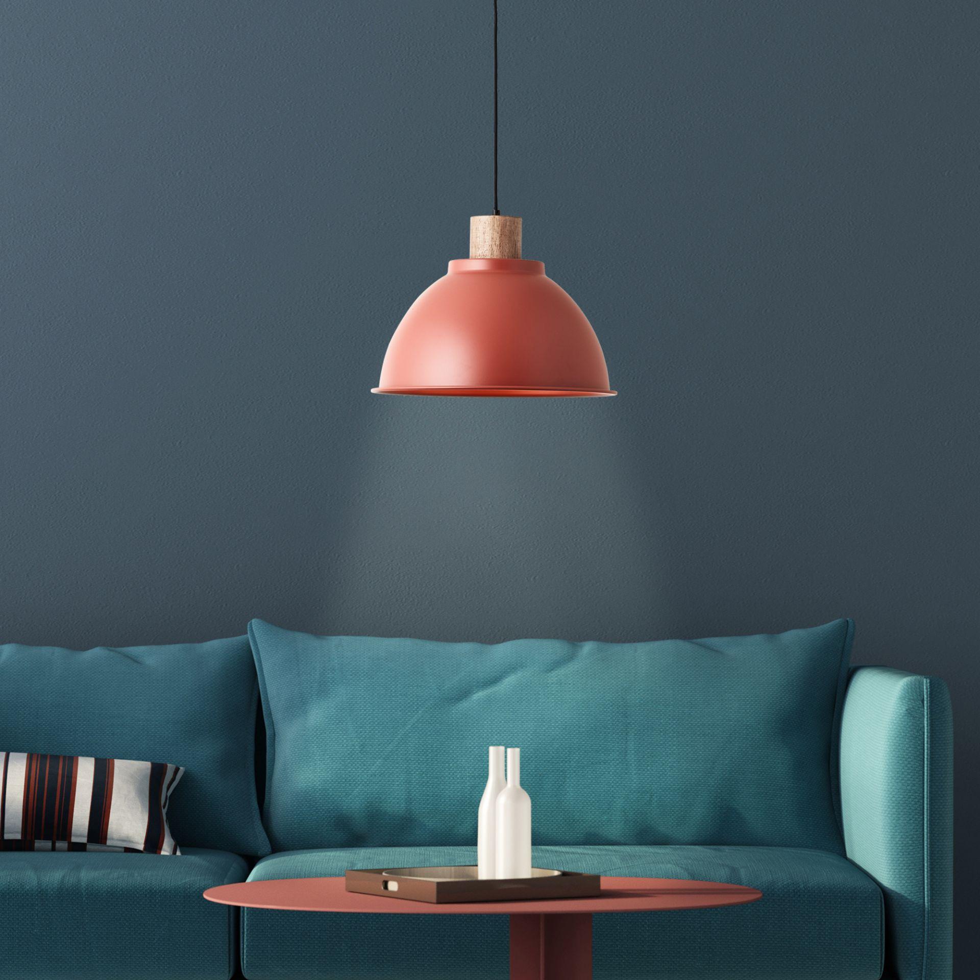 Pendelleuchte Franziska, rot, Ø38 cm, Metall Pendelleuchte