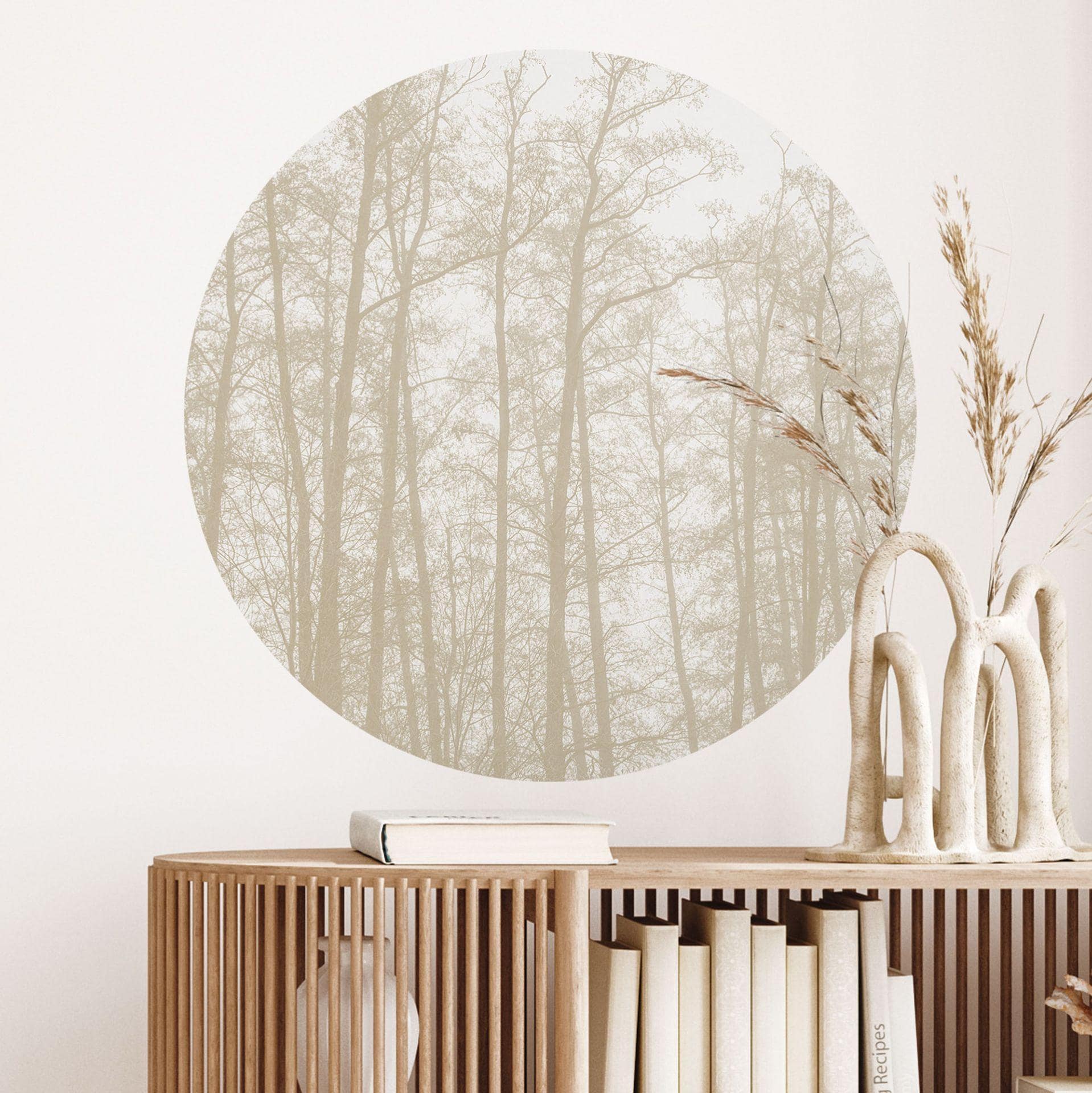 Vinilo decorativo bosque invernal silencioso - Böhmer - Redondo