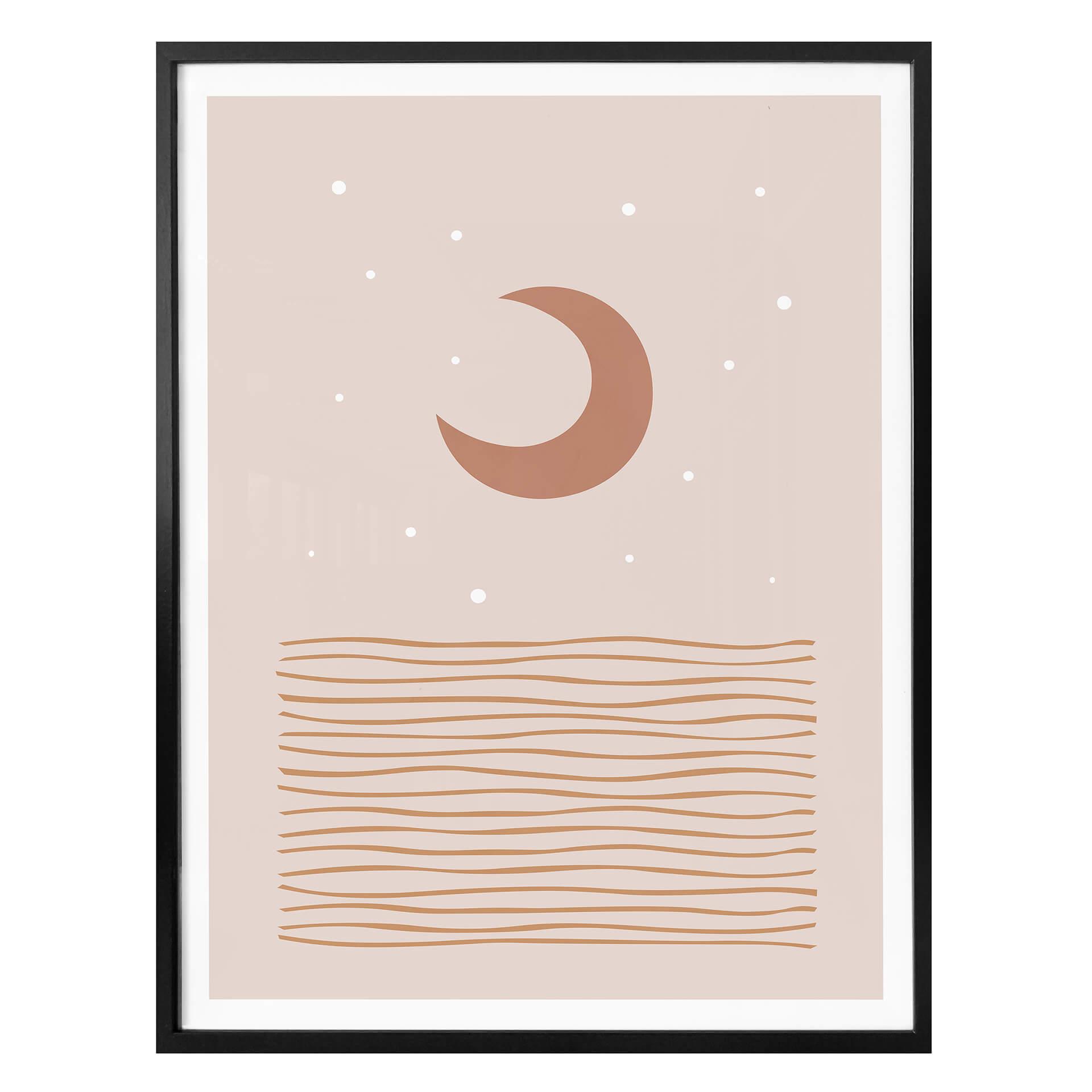 Póster Orara Studio - Luz de luna roja