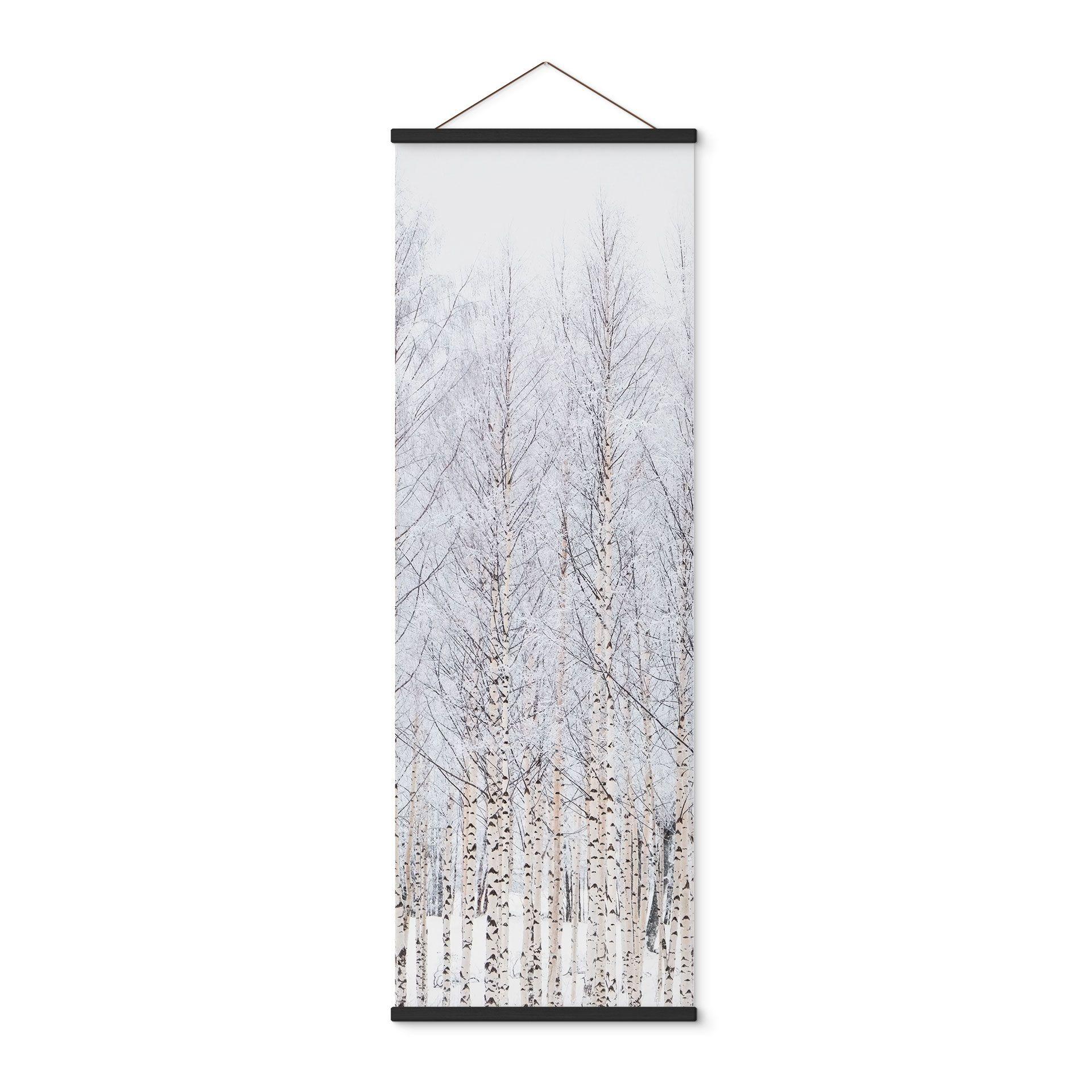 Póster de tela bosque de abedules en invierno - EMELIEmaria - Panorama