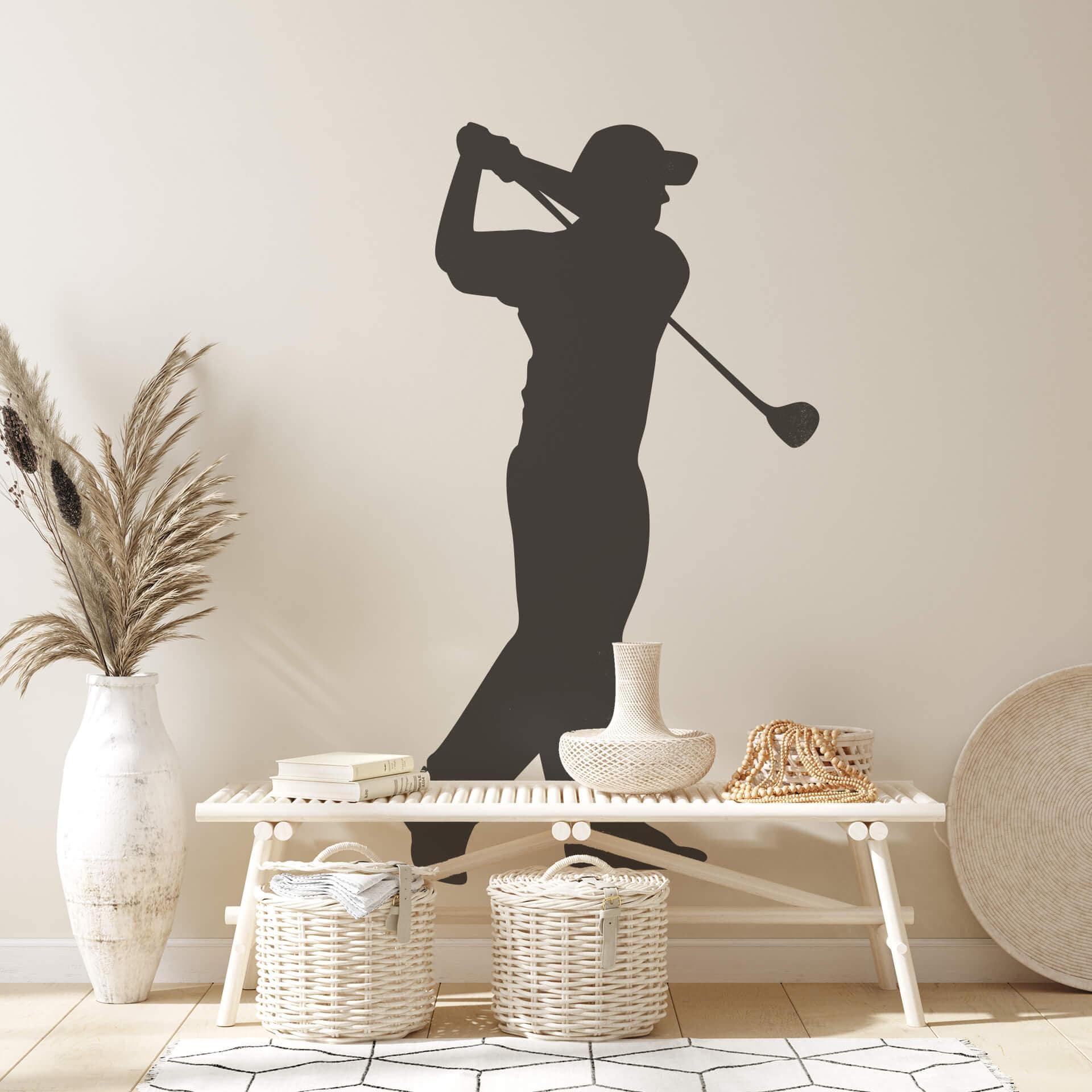 Golf spiller 3 wallsticker
