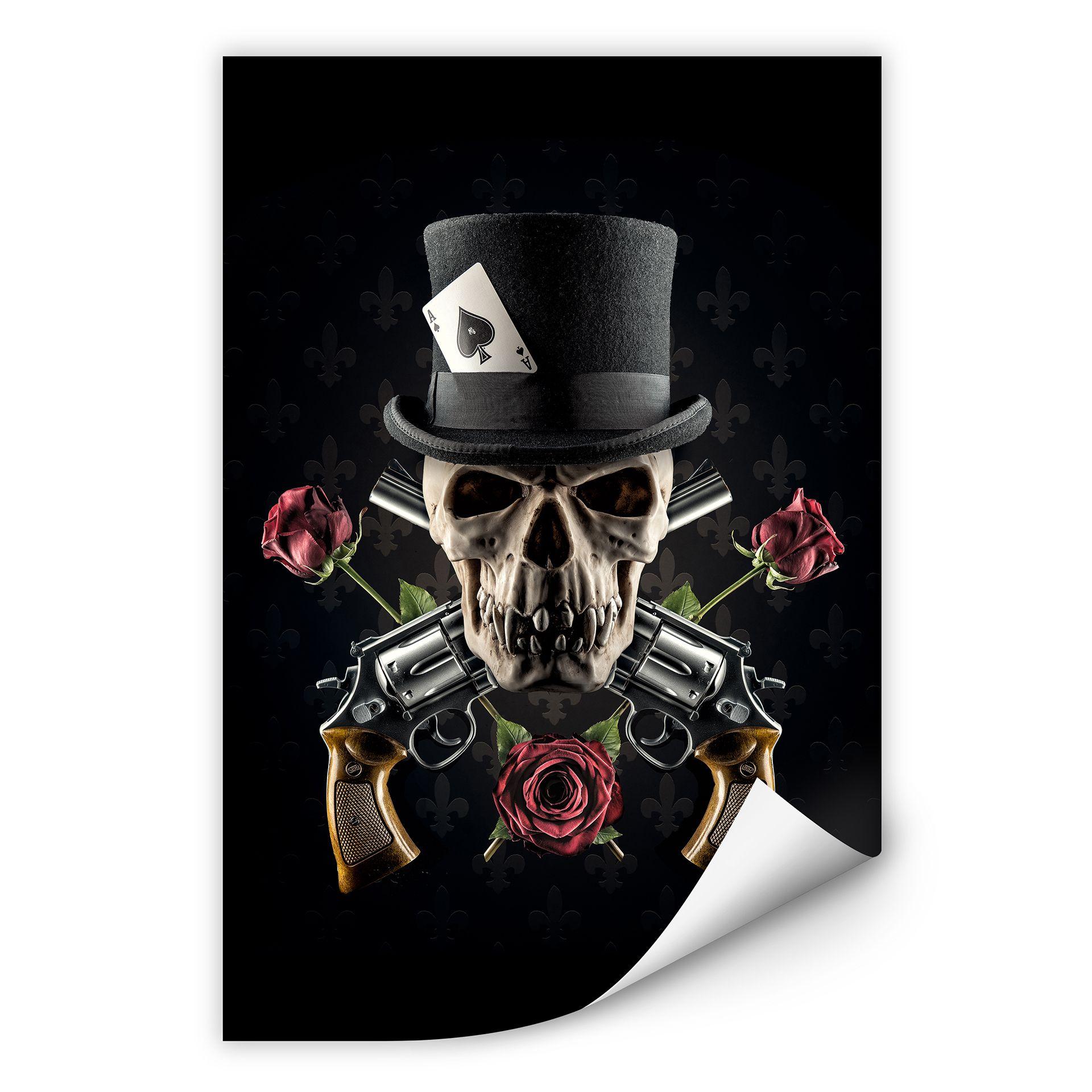 Zelfklevende Poster Damstén - Guns and Roses