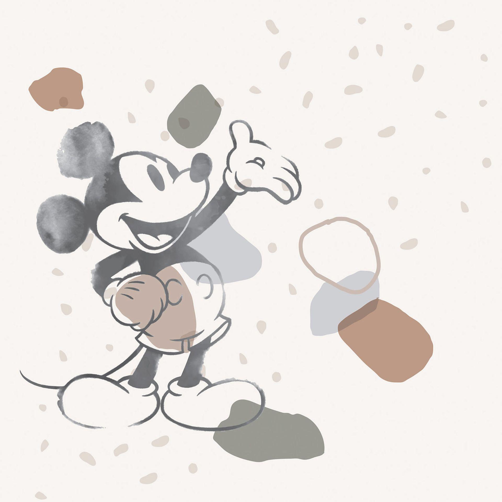 Non-woven tapet - Mickey Organic Shapes - 250 x 280 cm