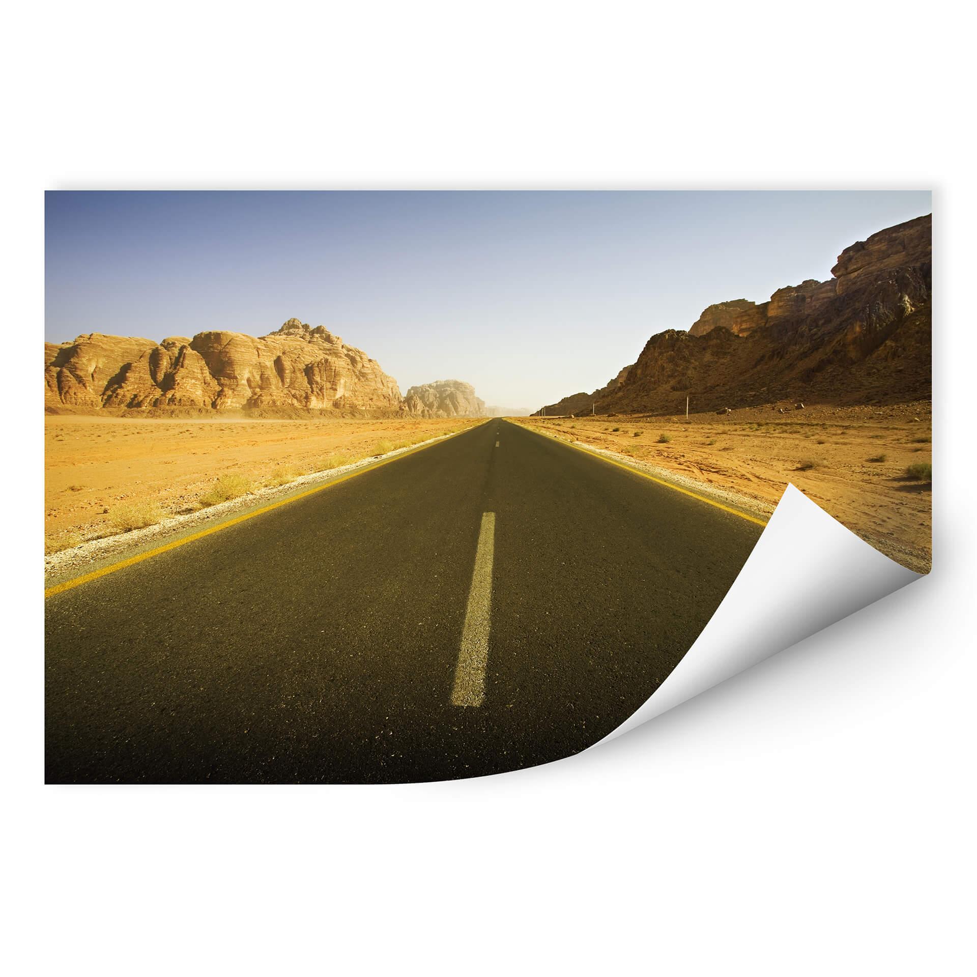 Poster autocollant - W - Highway