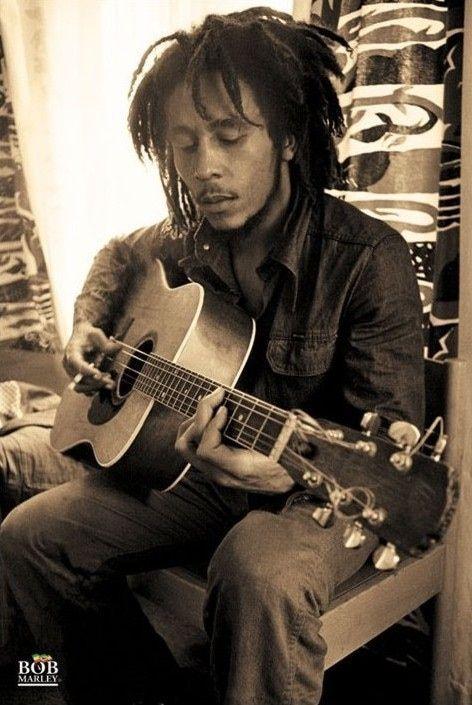 Music poster Bob Marley - Sepia 61x91,5 cm
