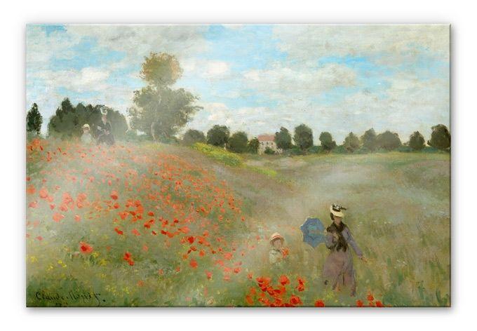 Akrylbillede Monet - Valmuemark nær Argenteuil