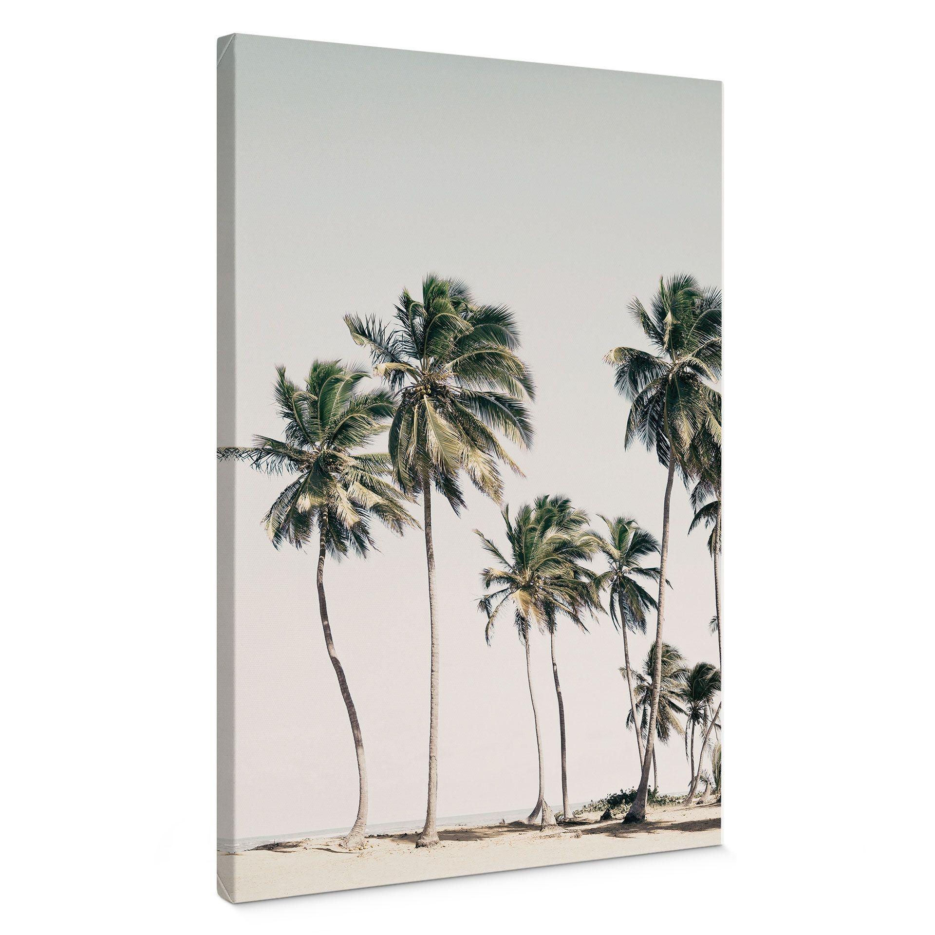Lienzo Palmeras tropicales en la playa - Sisi & Seb