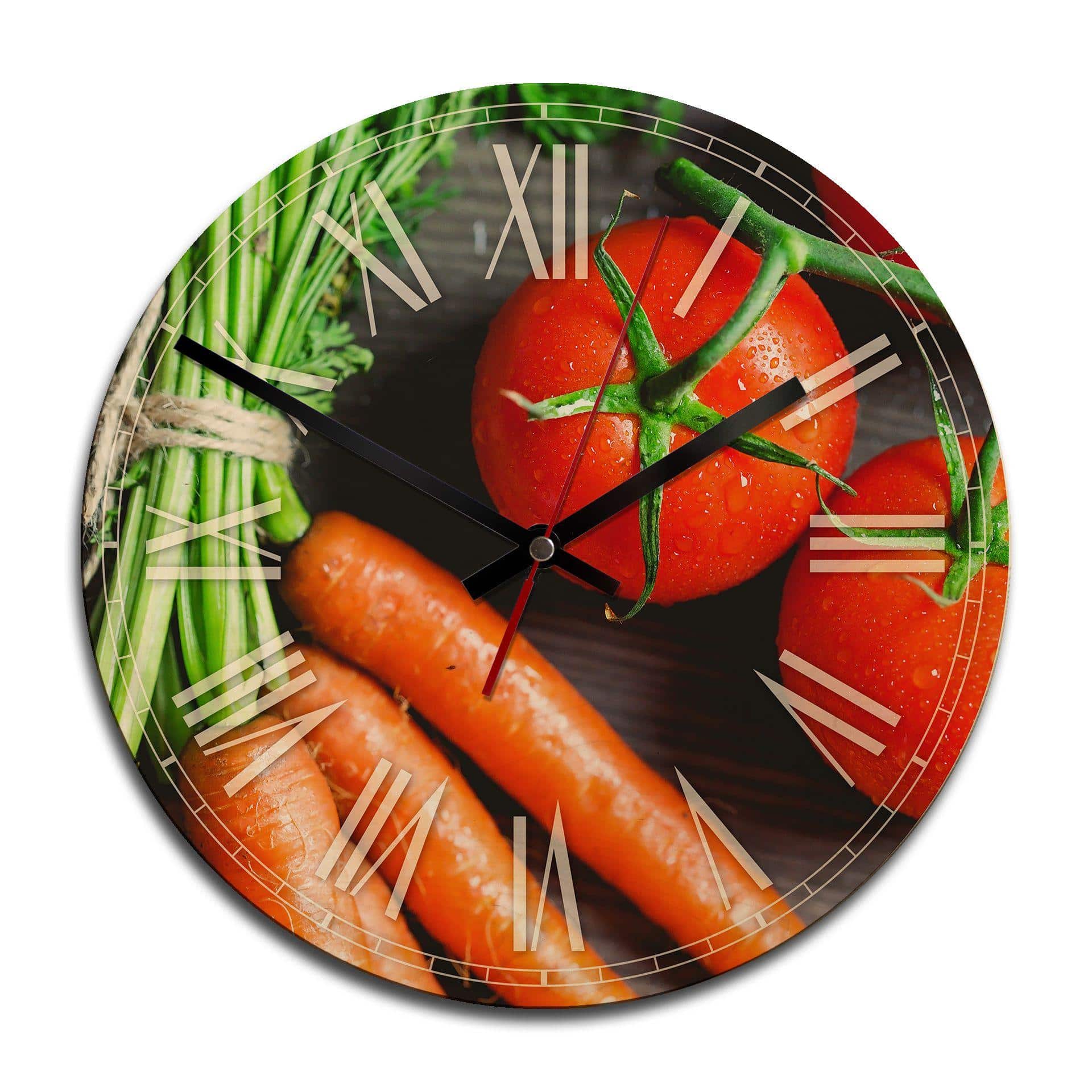 Horloge murale en bois - Fresh Cooking