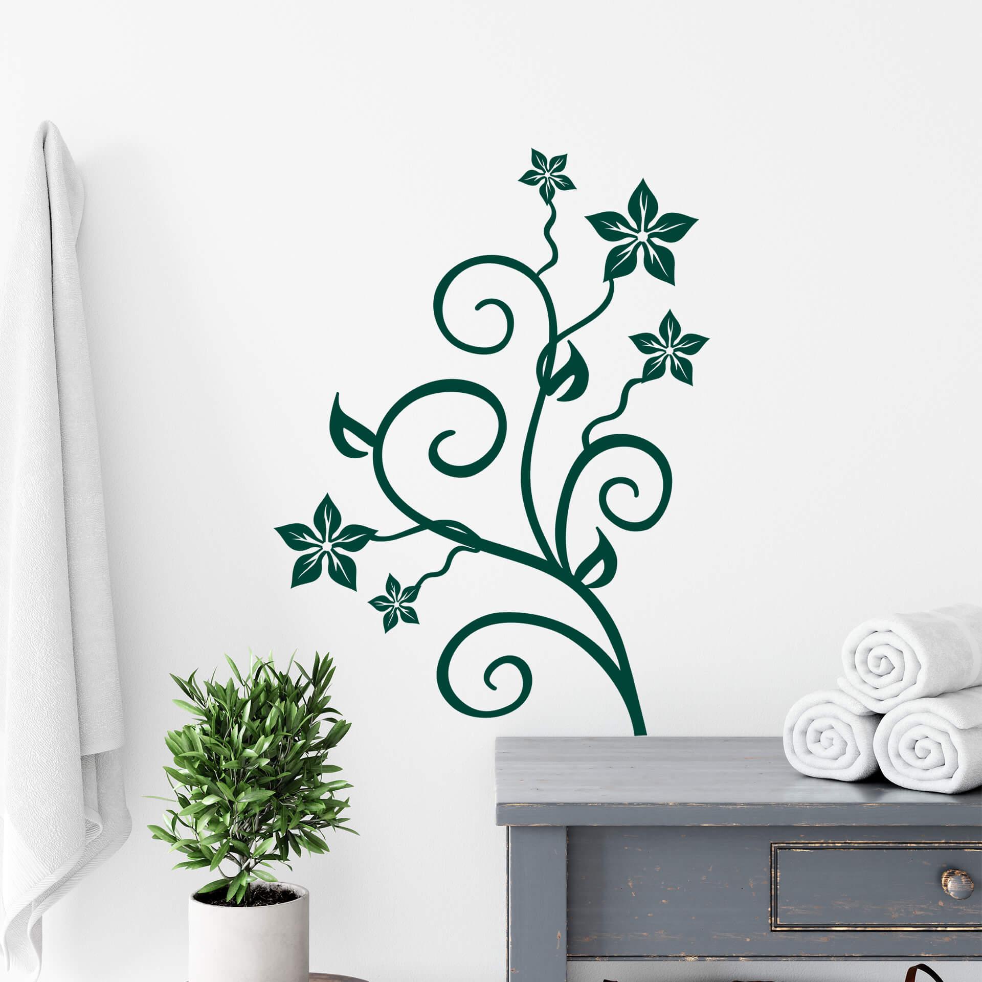 Sticker mural - Fleur Étoilée
