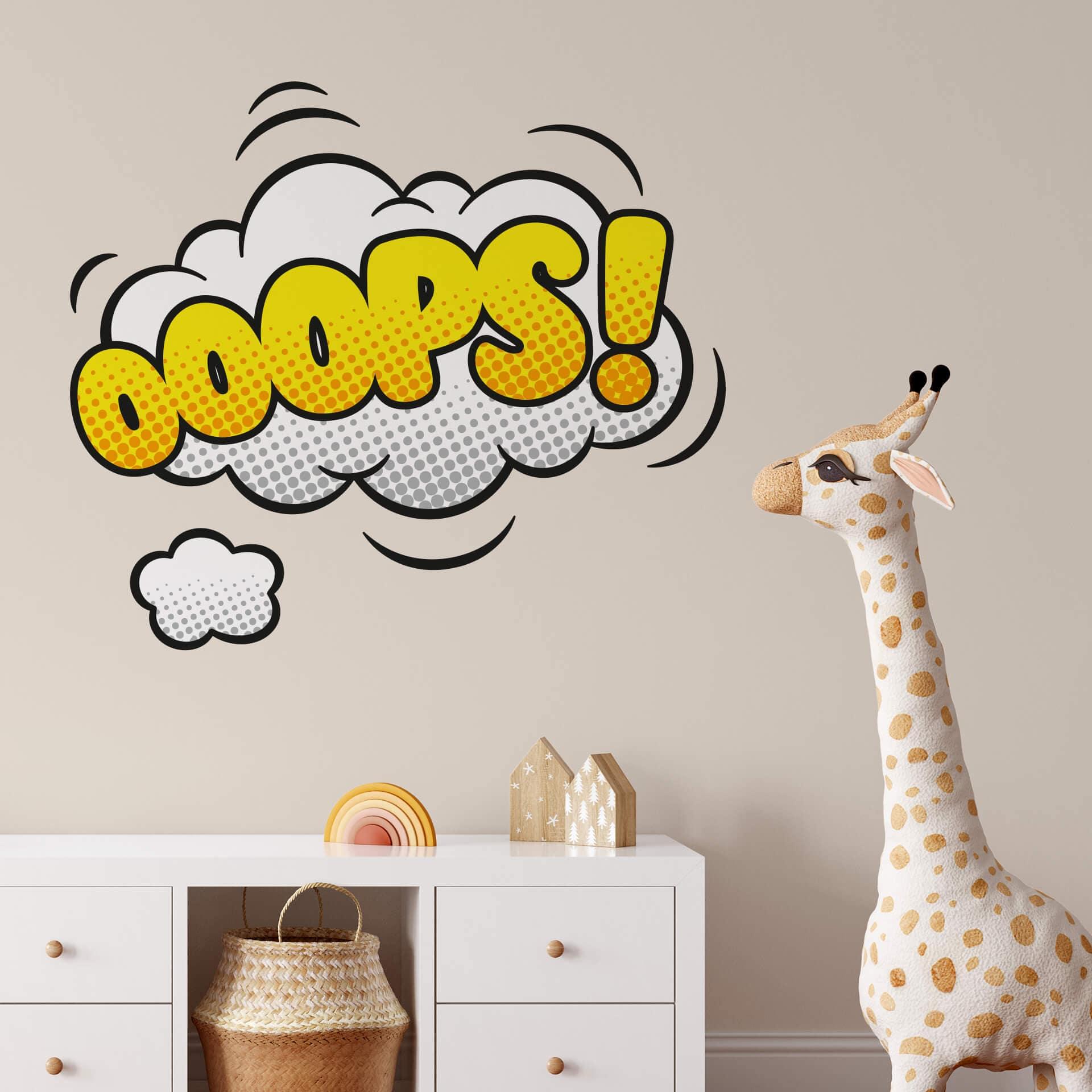Wallsticker -  Comic Soundeffect - Ooops!