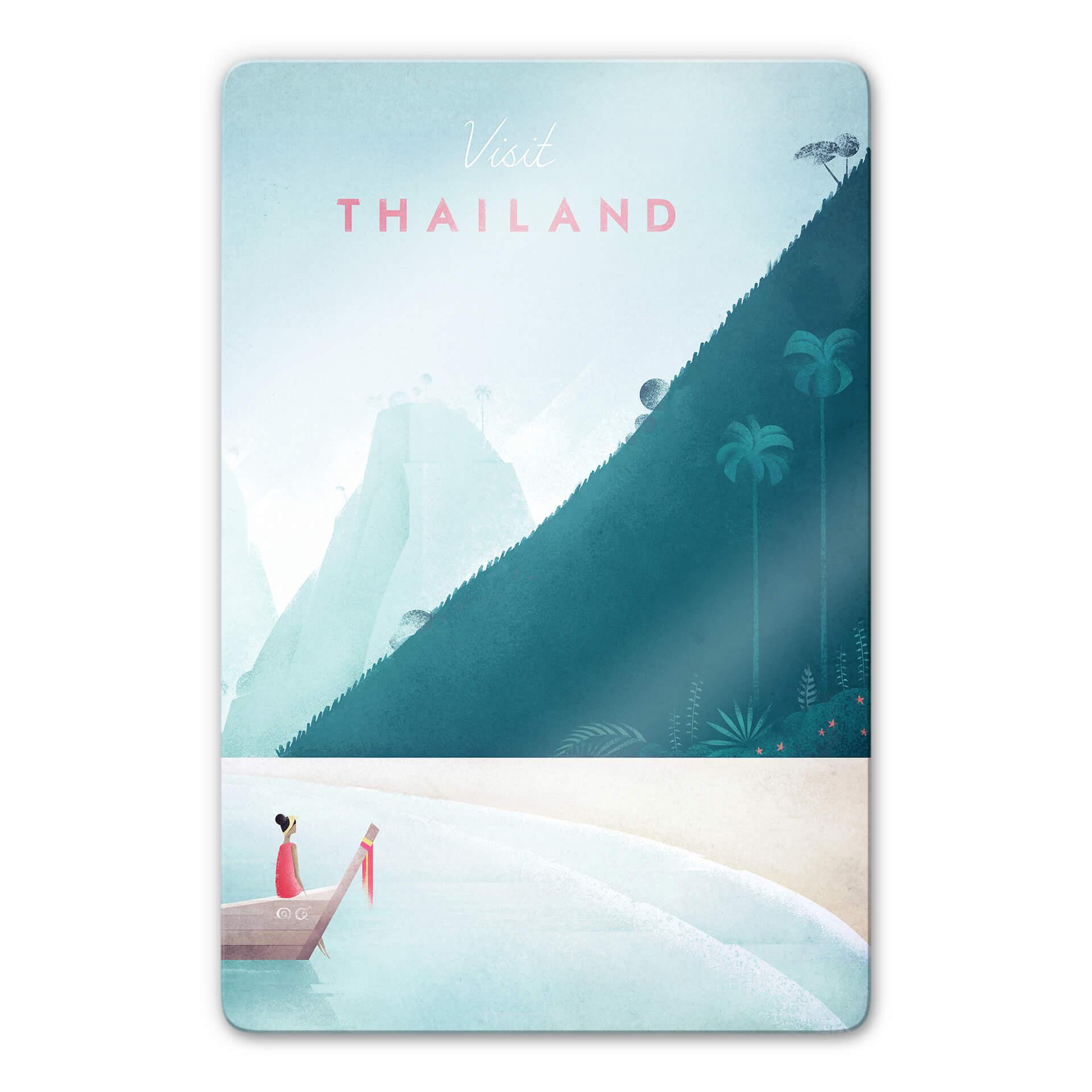 Tableau en verre Rivers - Thaïlande