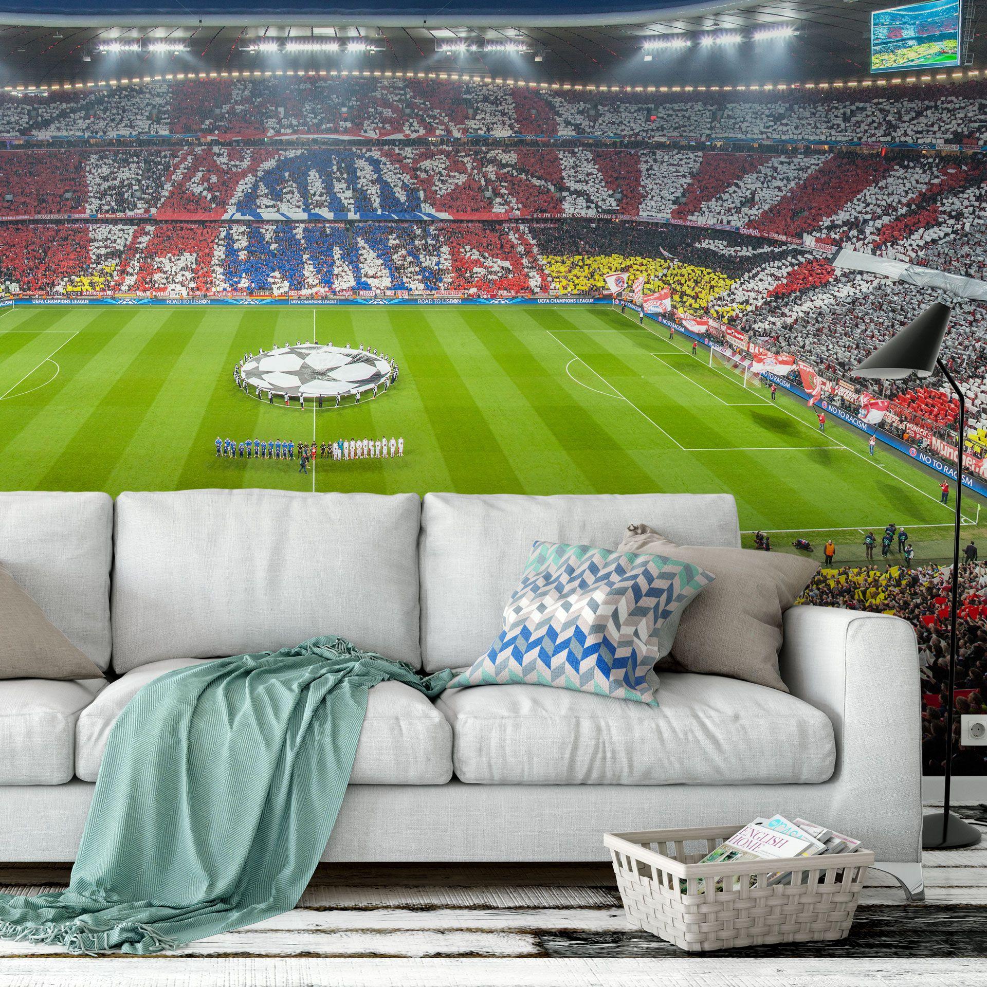 Fototapet - Bayern München Stadion Choreo Immer Weiter