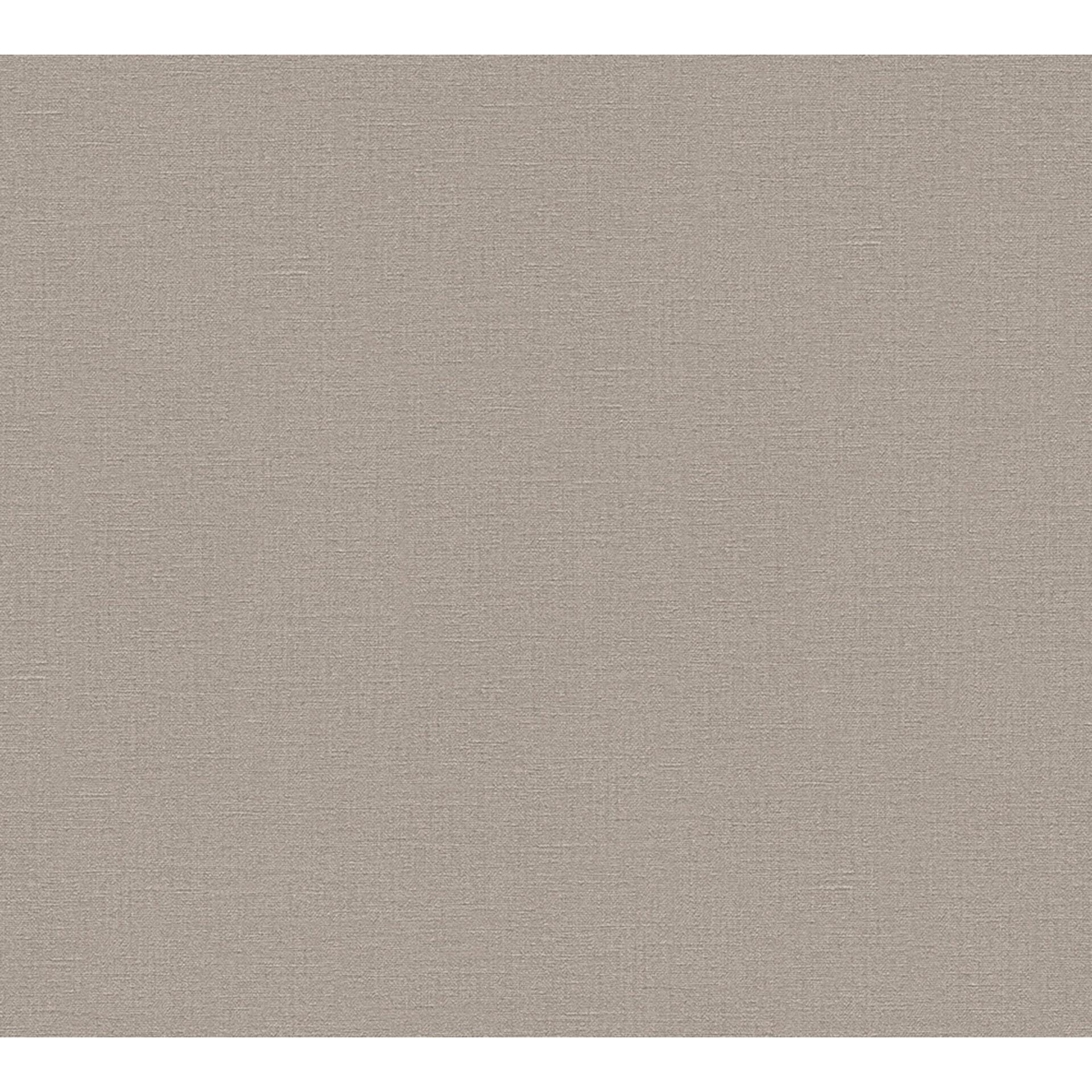 A.S. Création moderne enhedstapet i brun glat non-woven tapet i mat let struktureret