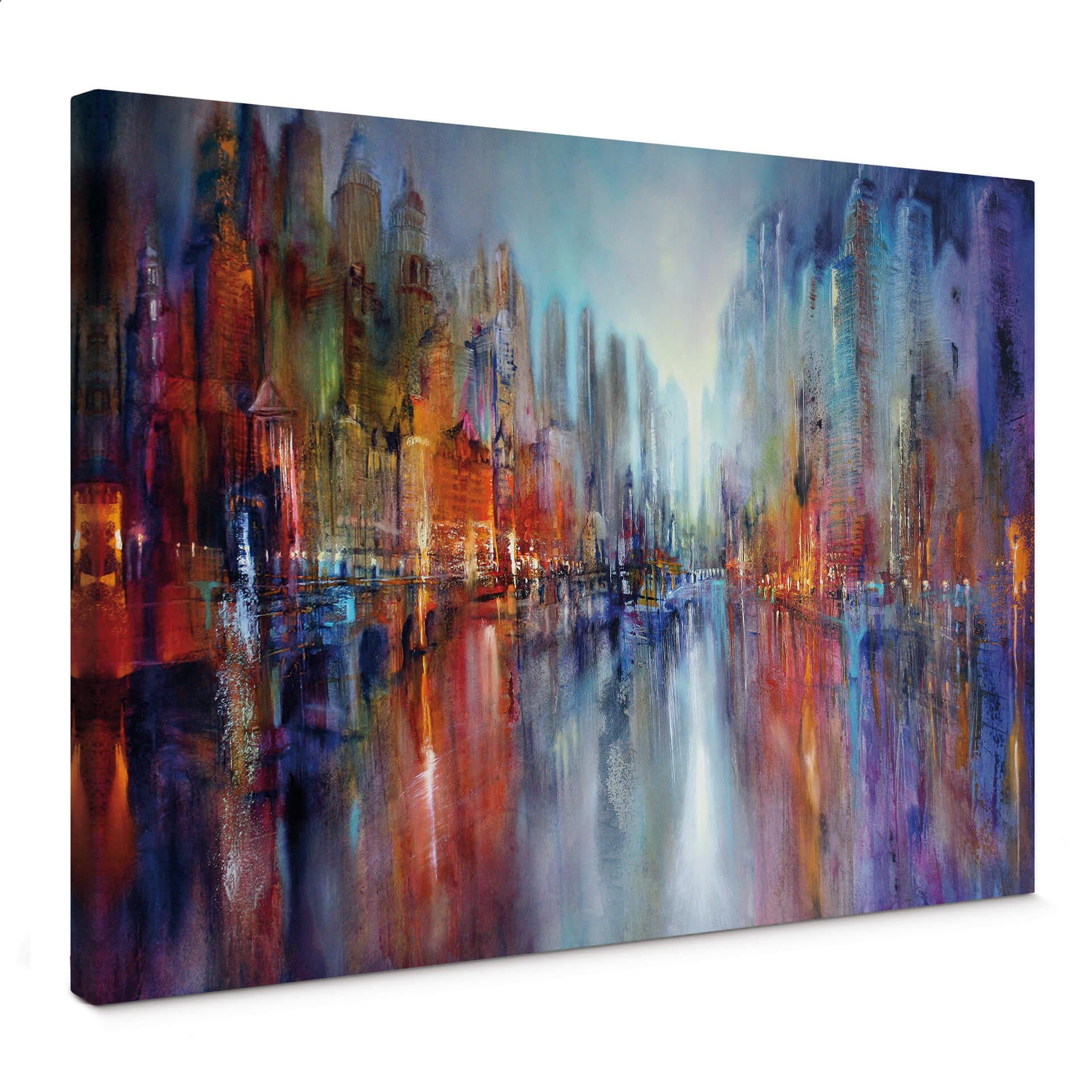 Lienzo Schmucker - Ciudad junto al río