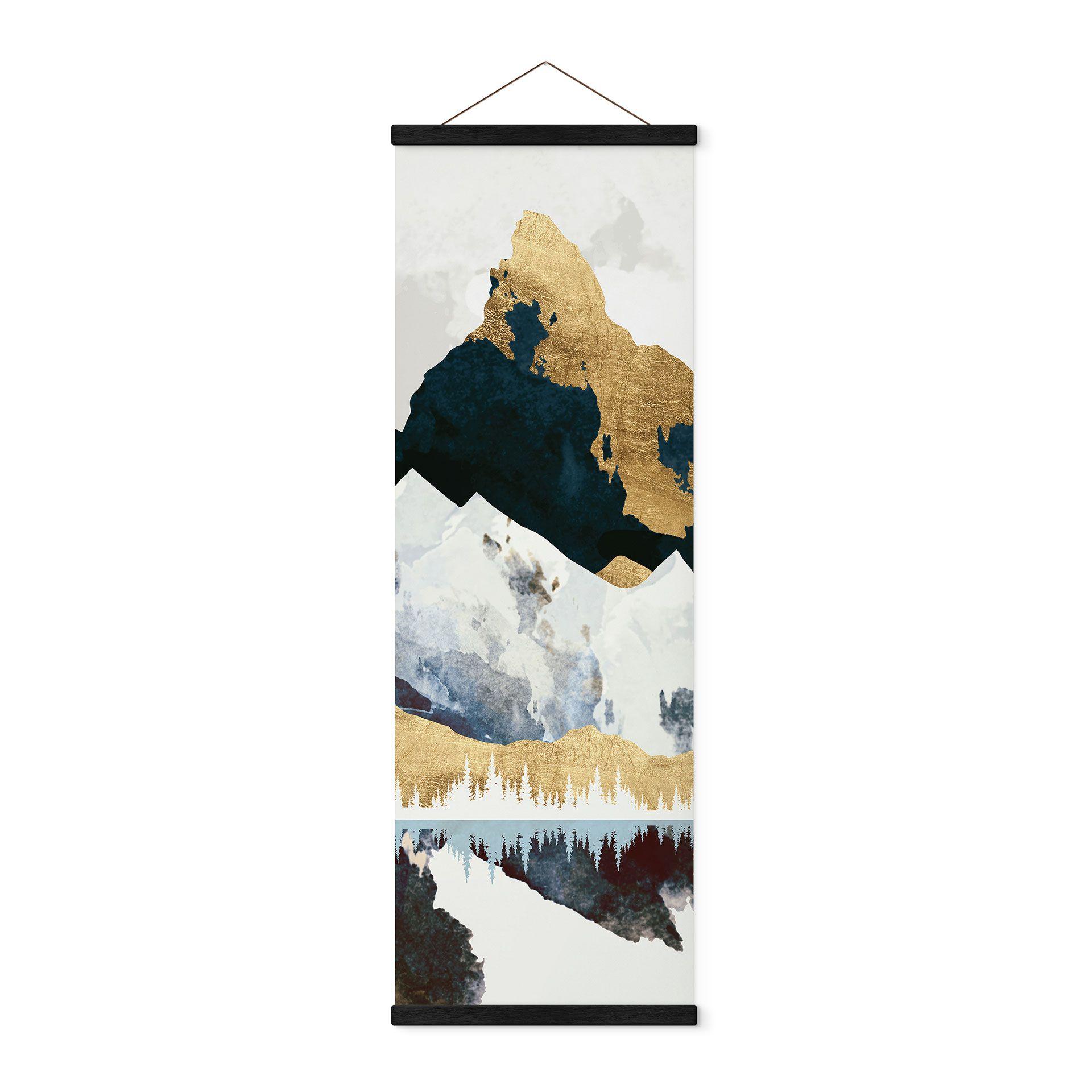 Póster de tela Reflejo de un paisaje invernal - SpaceFrog Designs - Panorama